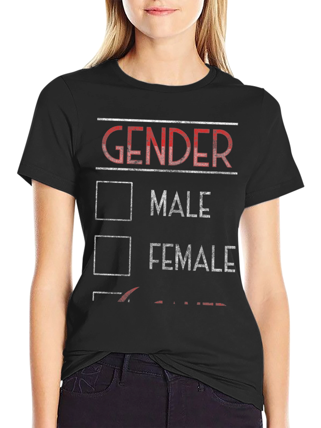 Gender Checkbox Novelty T-Shirt