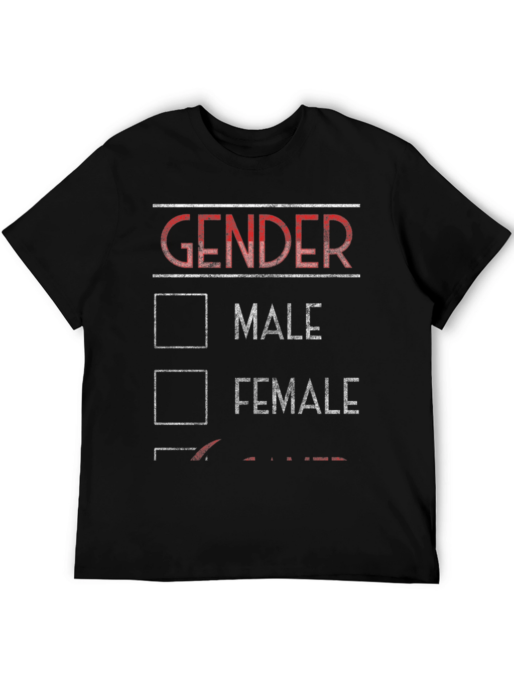 Gender Checkbox Novelty T-Shirt