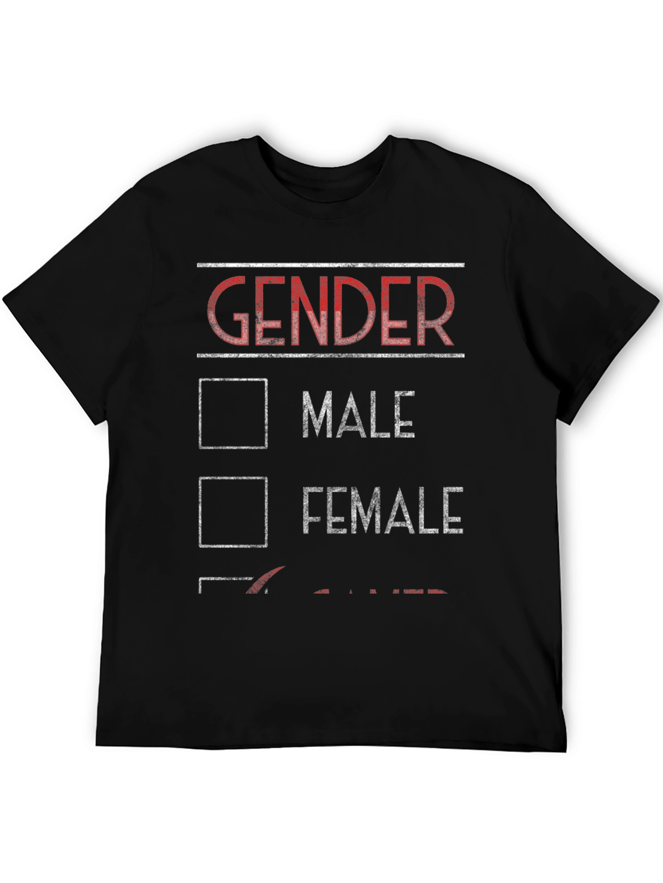 Gender Checkbox Novelty T-Shirt