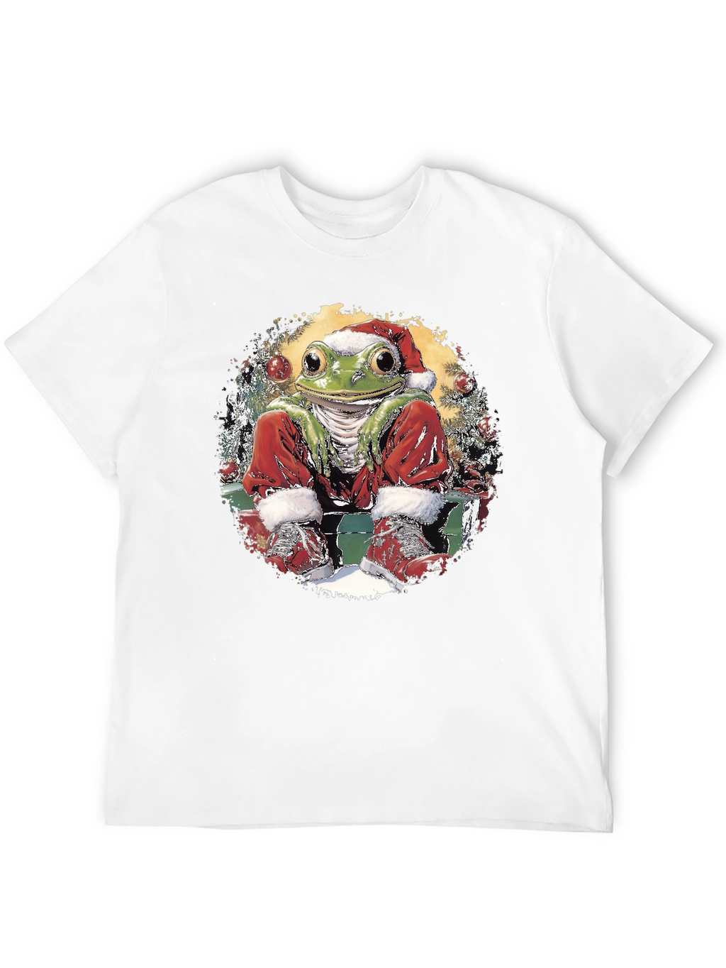 Festive Frog Holiday T-Shirt