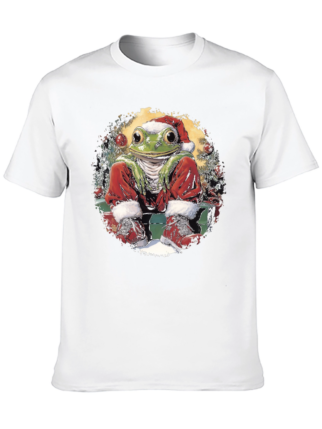 Festive Frog Holiday T-Shirt