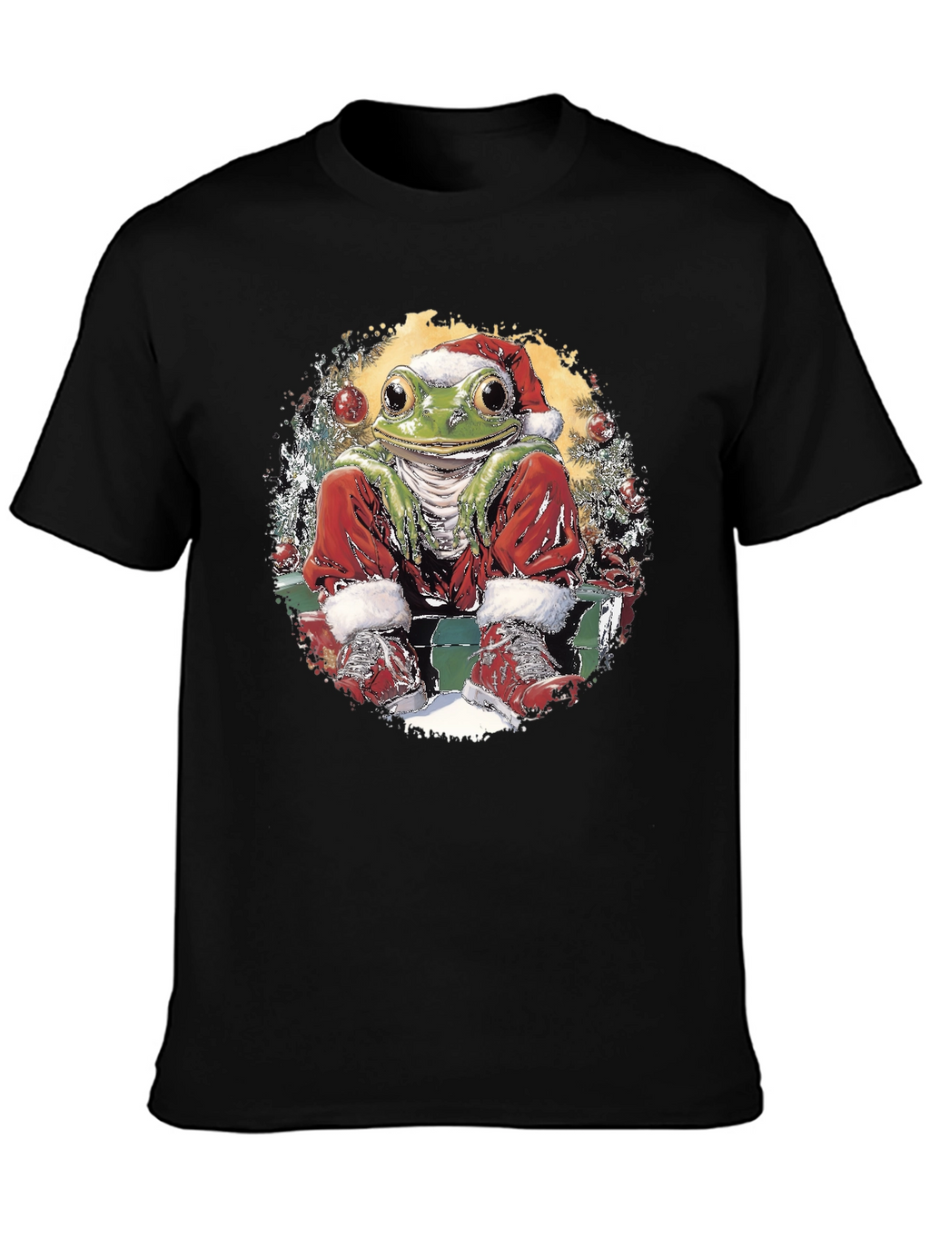 Festive Frog Holiday T-Shirt