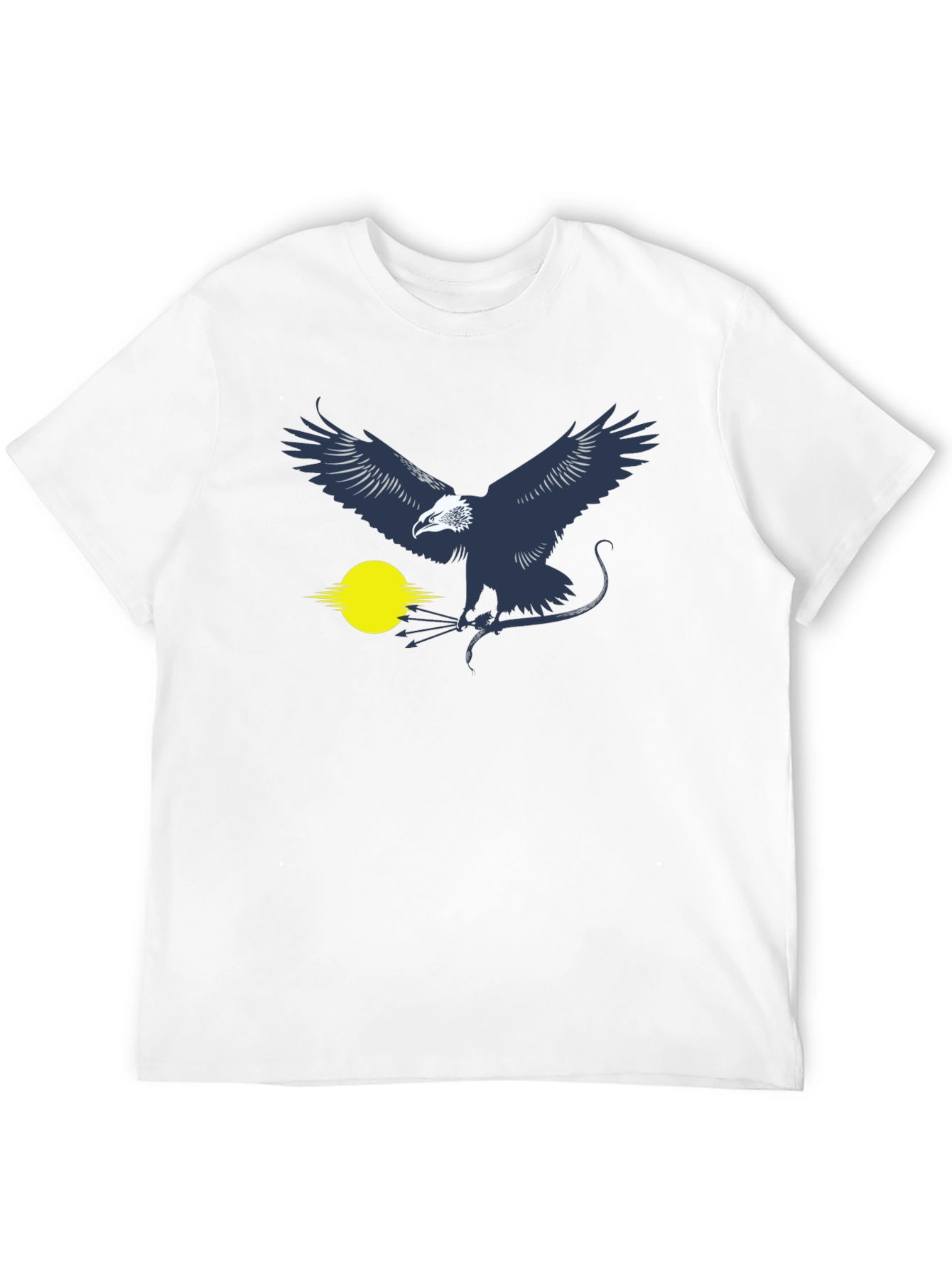 Eagle Graphic T-Shirt - Black Cotton Blend