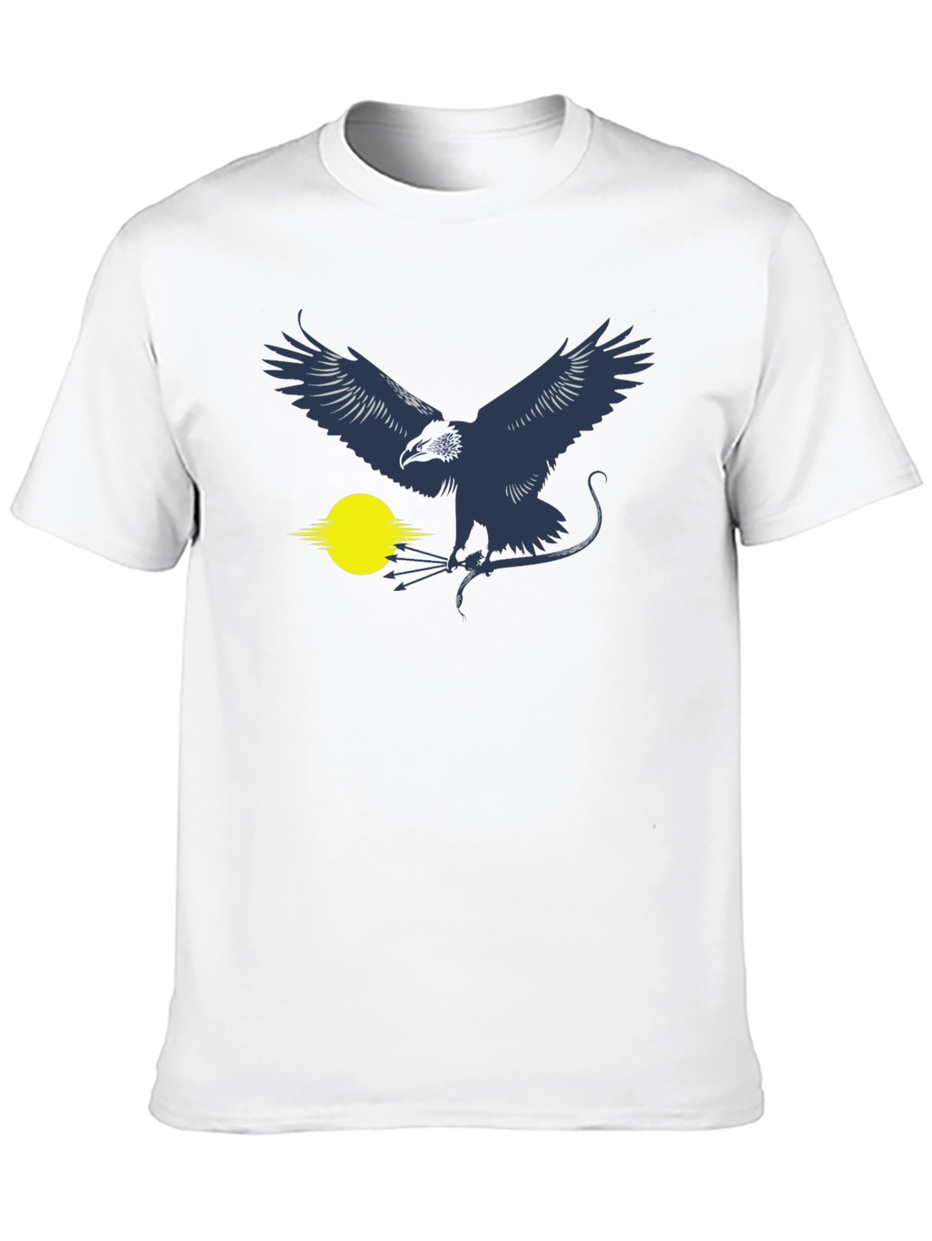 Eagle Graphic T-Shirt - Black Cotton Blend