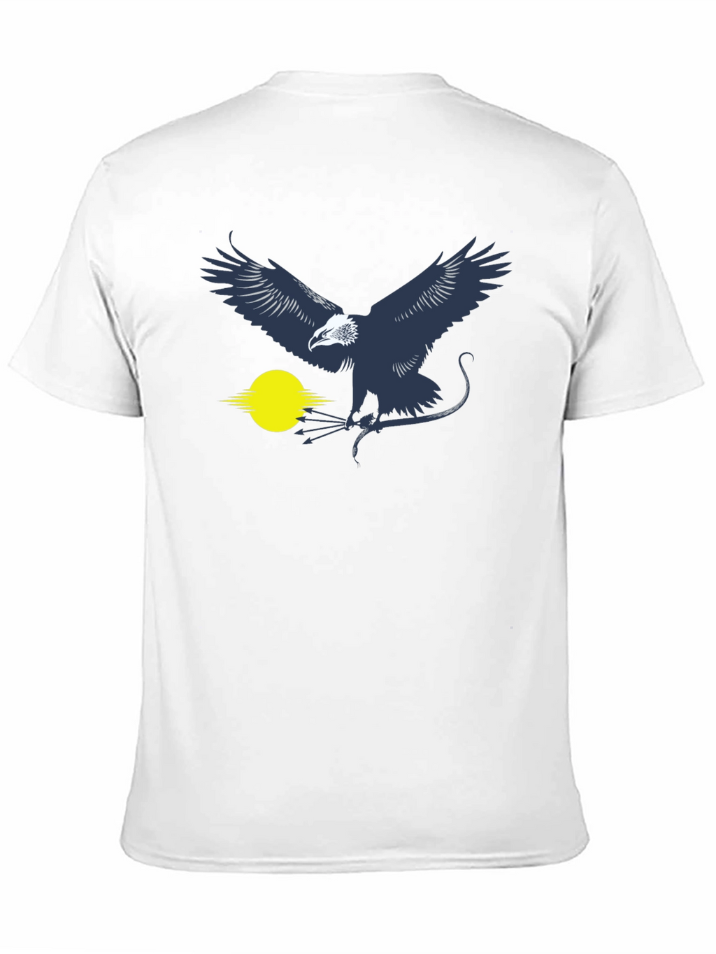 Eagle Graphic T-Shirt - Black Cotton Blend
