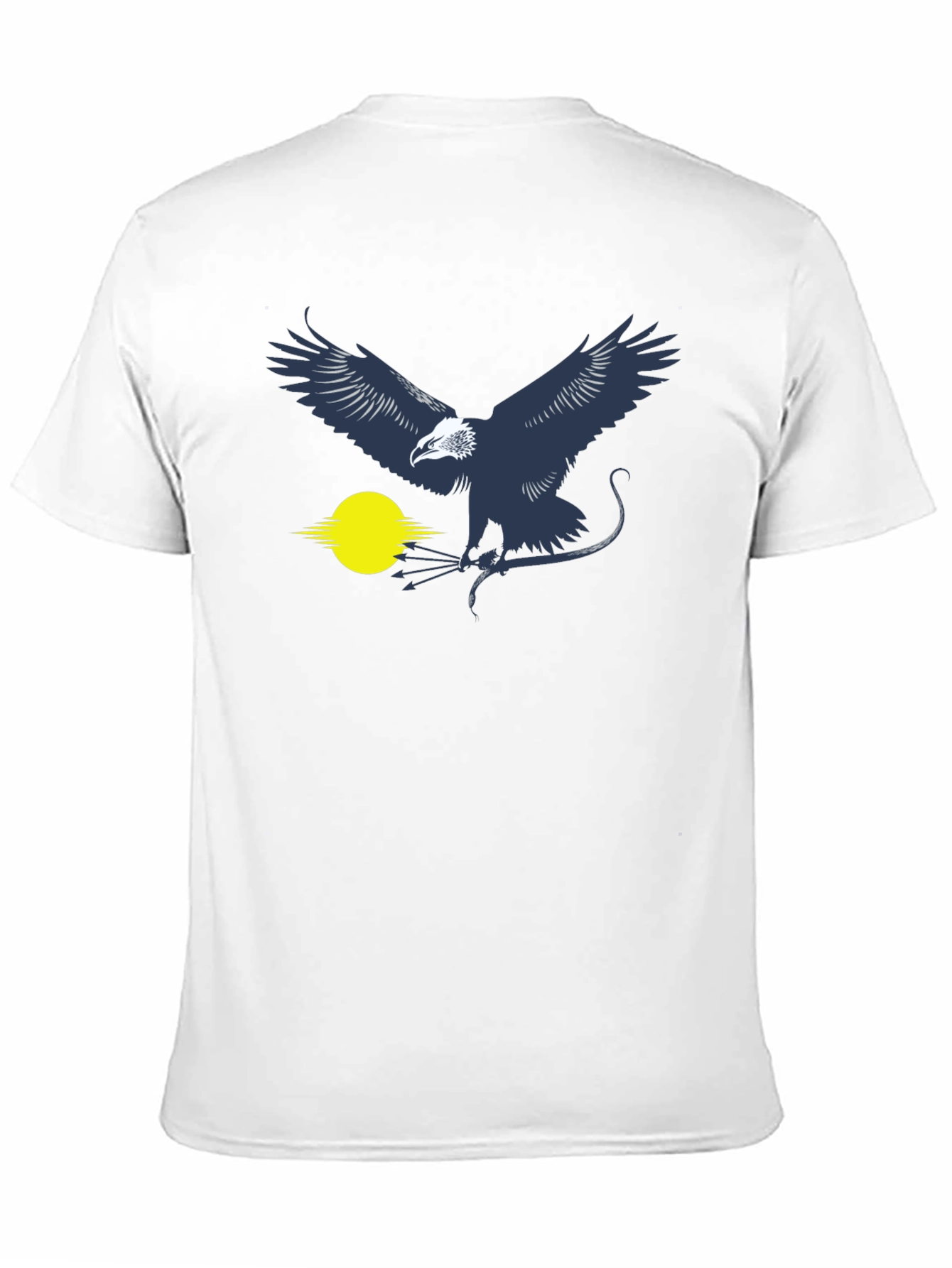 Eagle Graphic T-Shirt - Black Cotton Blend