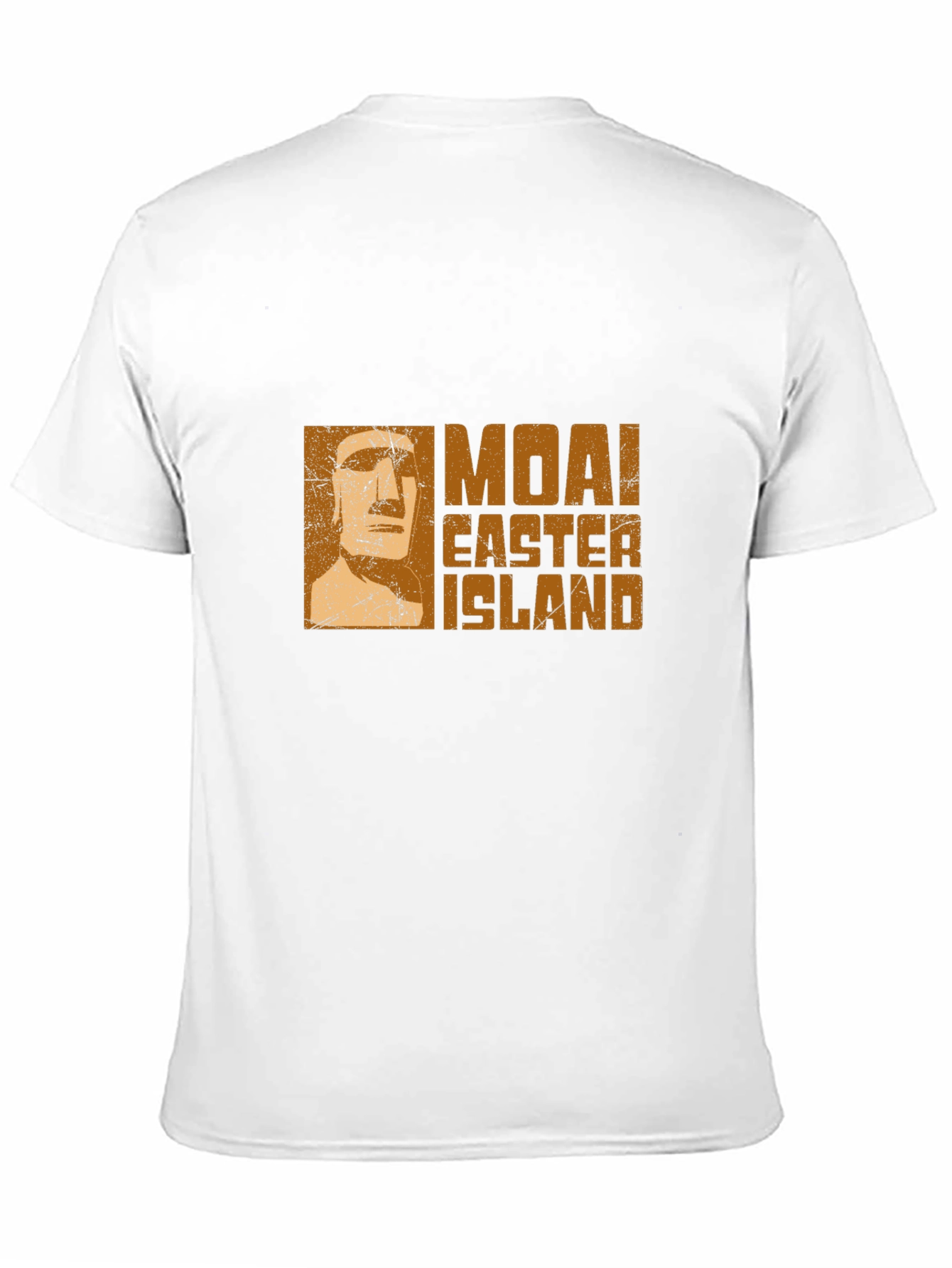 Moai Easter Island Graphic Tee - Black Cotton T-Shirt