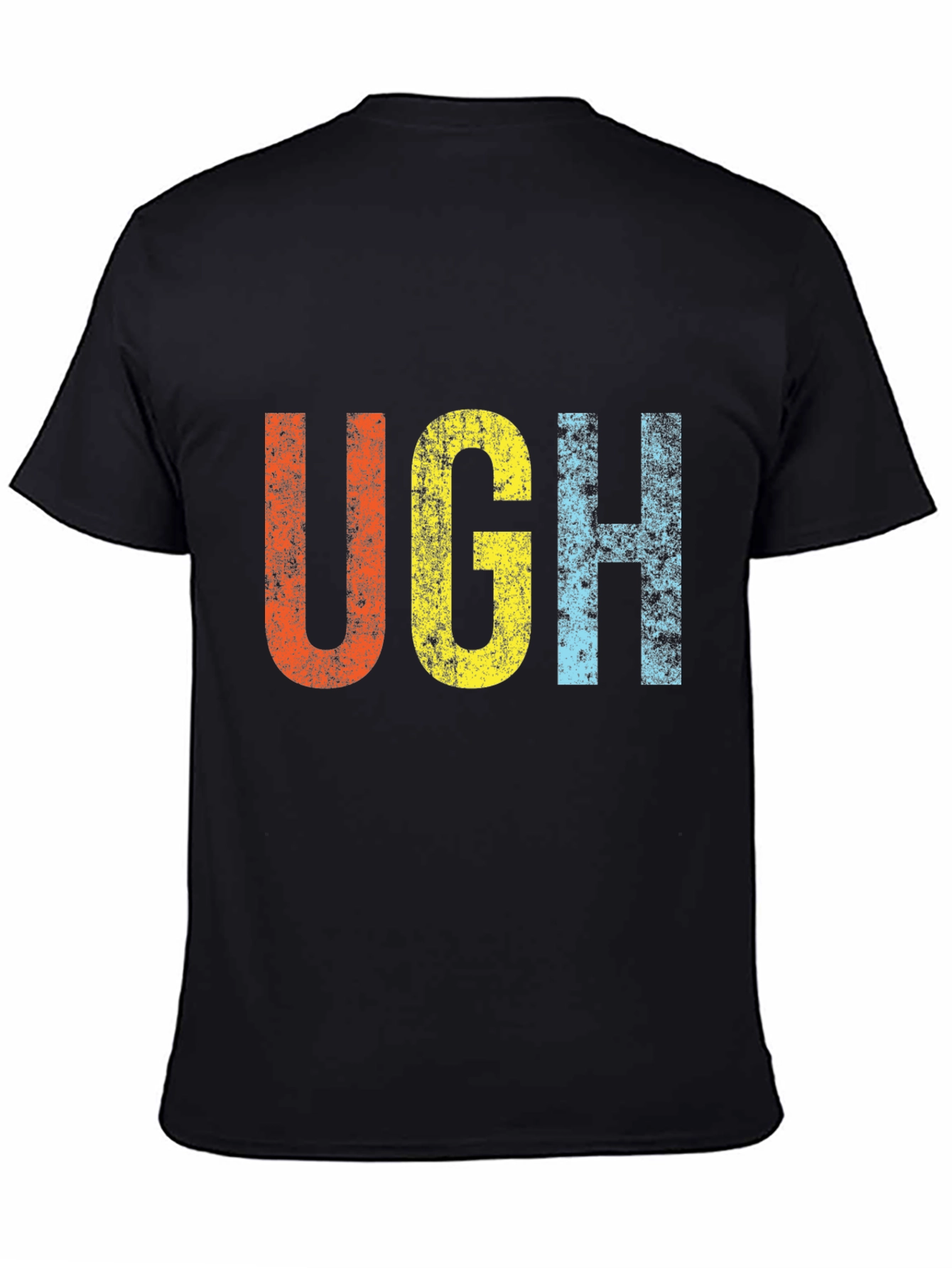 Retro UGH T-Shirt - Distressed Graphic Tee