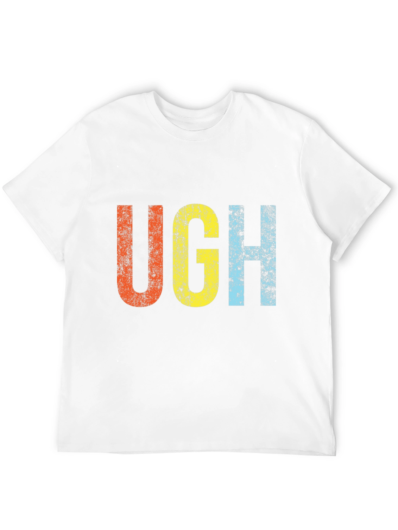 Retro UGH T-Shirt - Distressed Graphic Tee