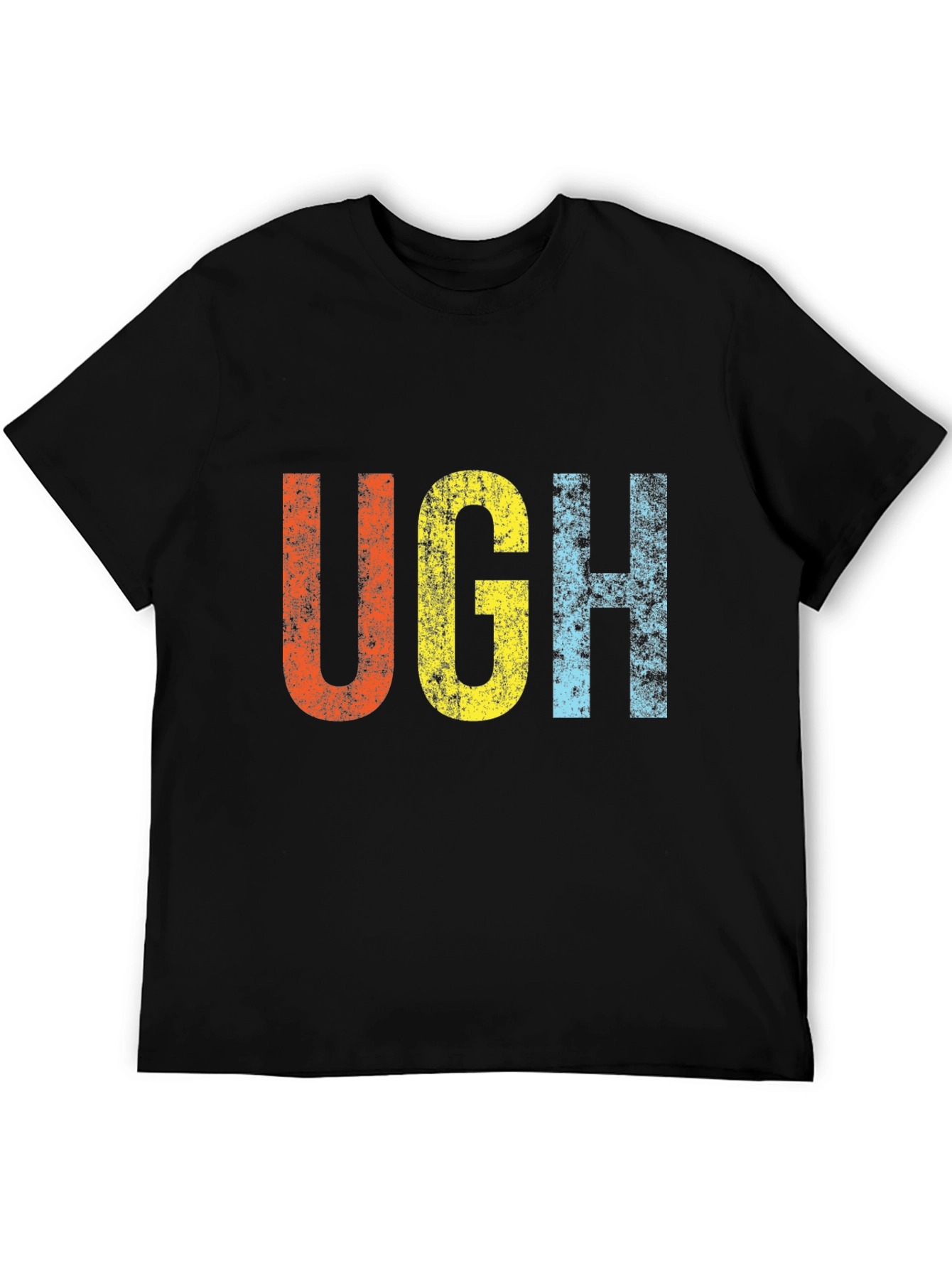 Retro UGH T-Shirt - Distressed Graphic Tee