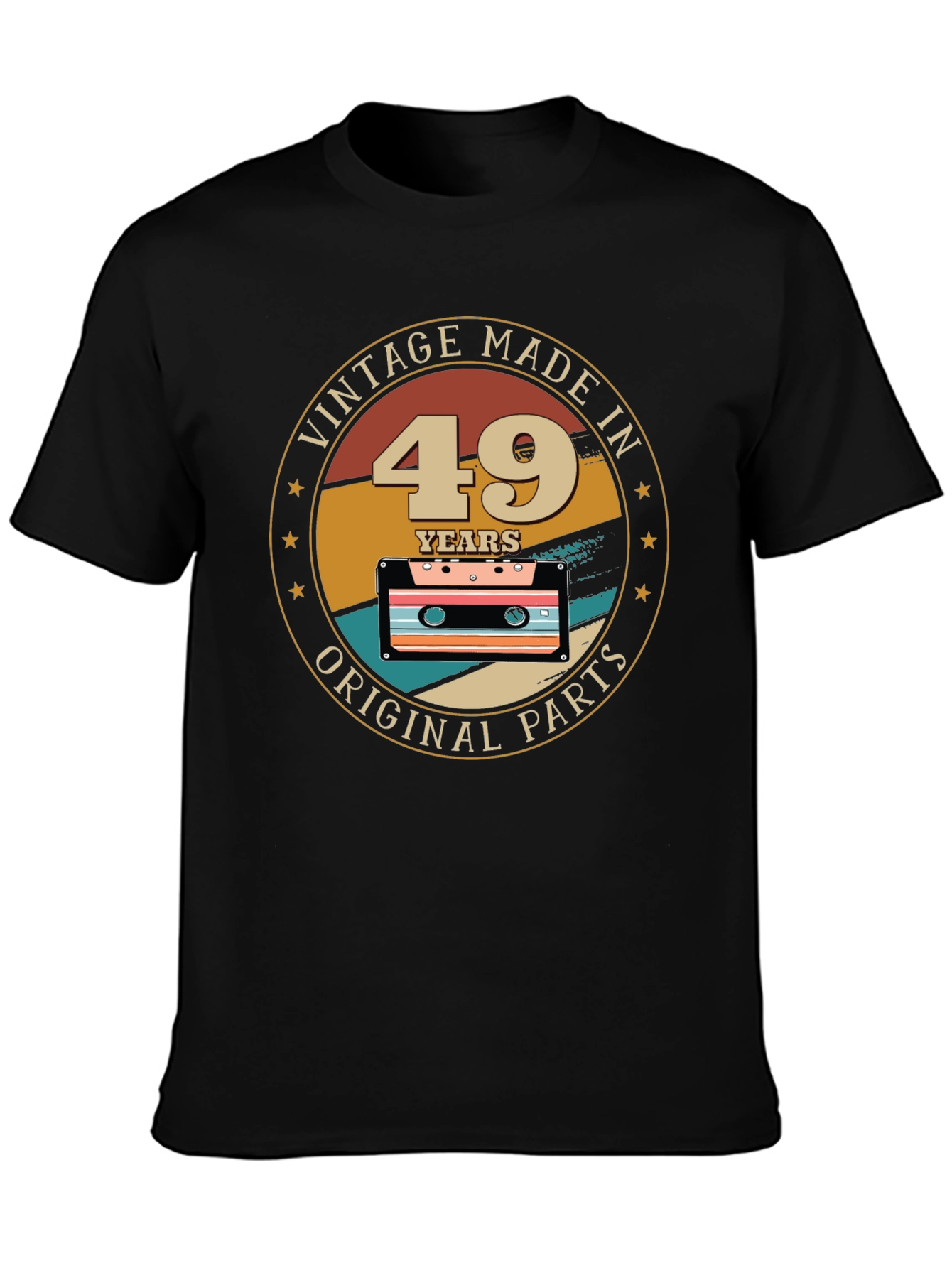 Vintage 49 Years Original Parts Cassette T-Shirt
