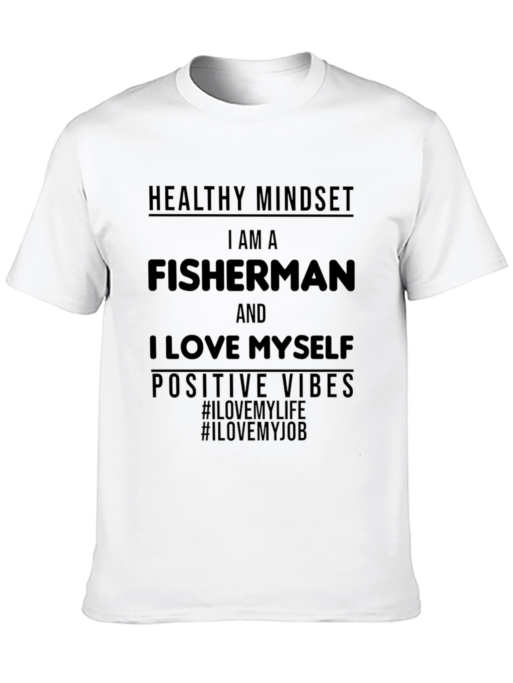 Fisherman Positive Vibes Graphic Tee