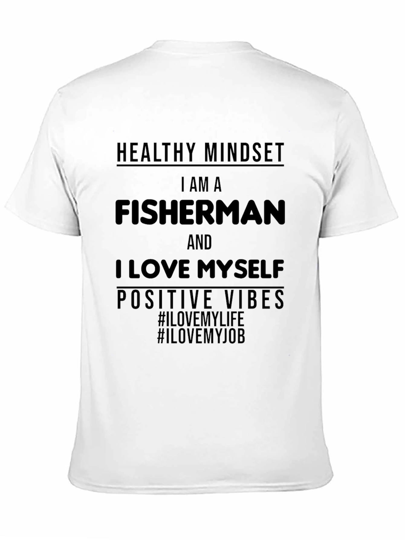 Fisherman Positive Vibes Graphic Tee