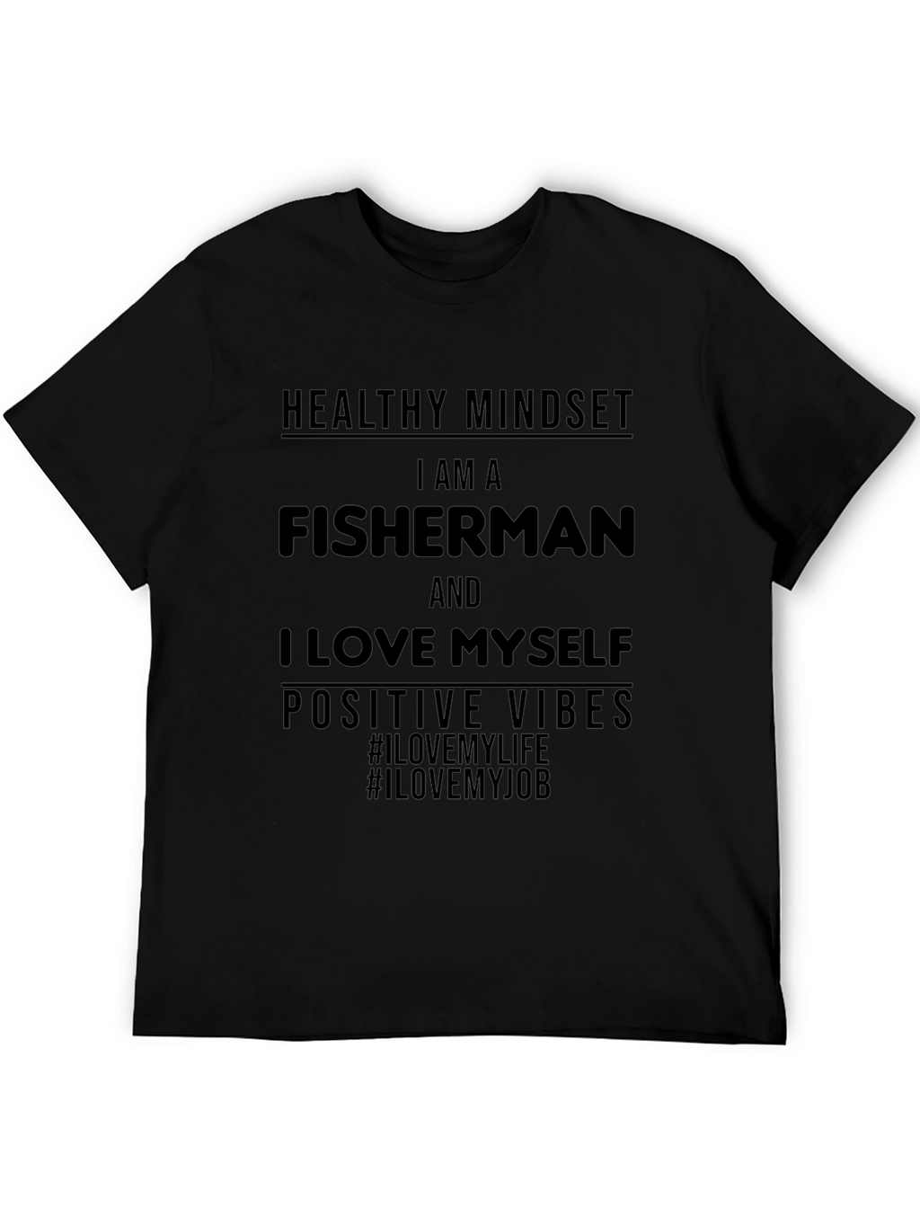 Fisherman Positive Vibes Graphic Tee