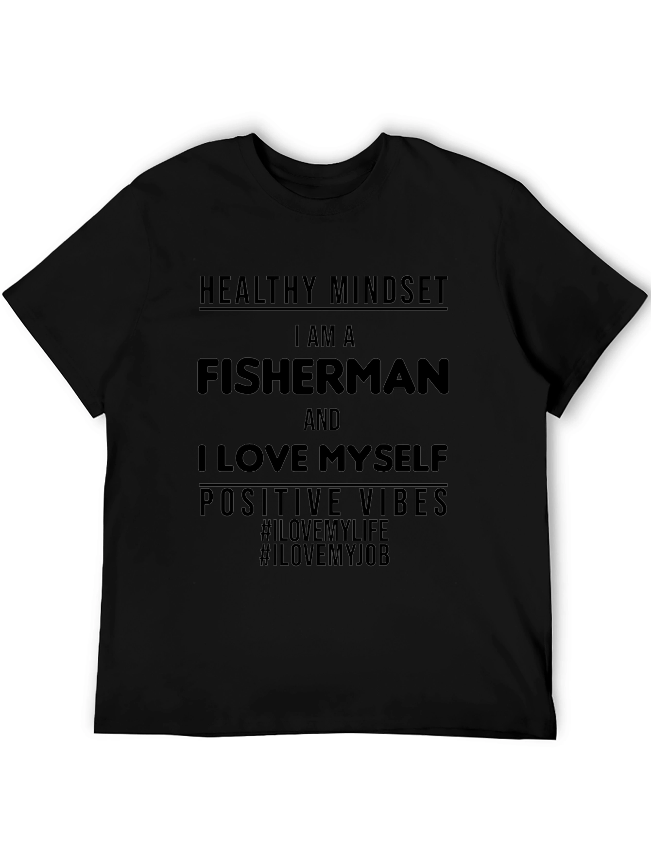 Fisherman Positive Vibes Graphic Tee
