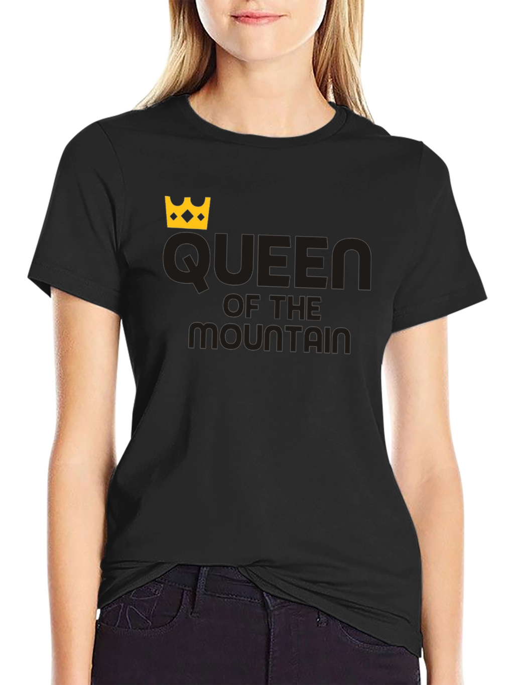 Queen of the Mountain Black T-Shirt