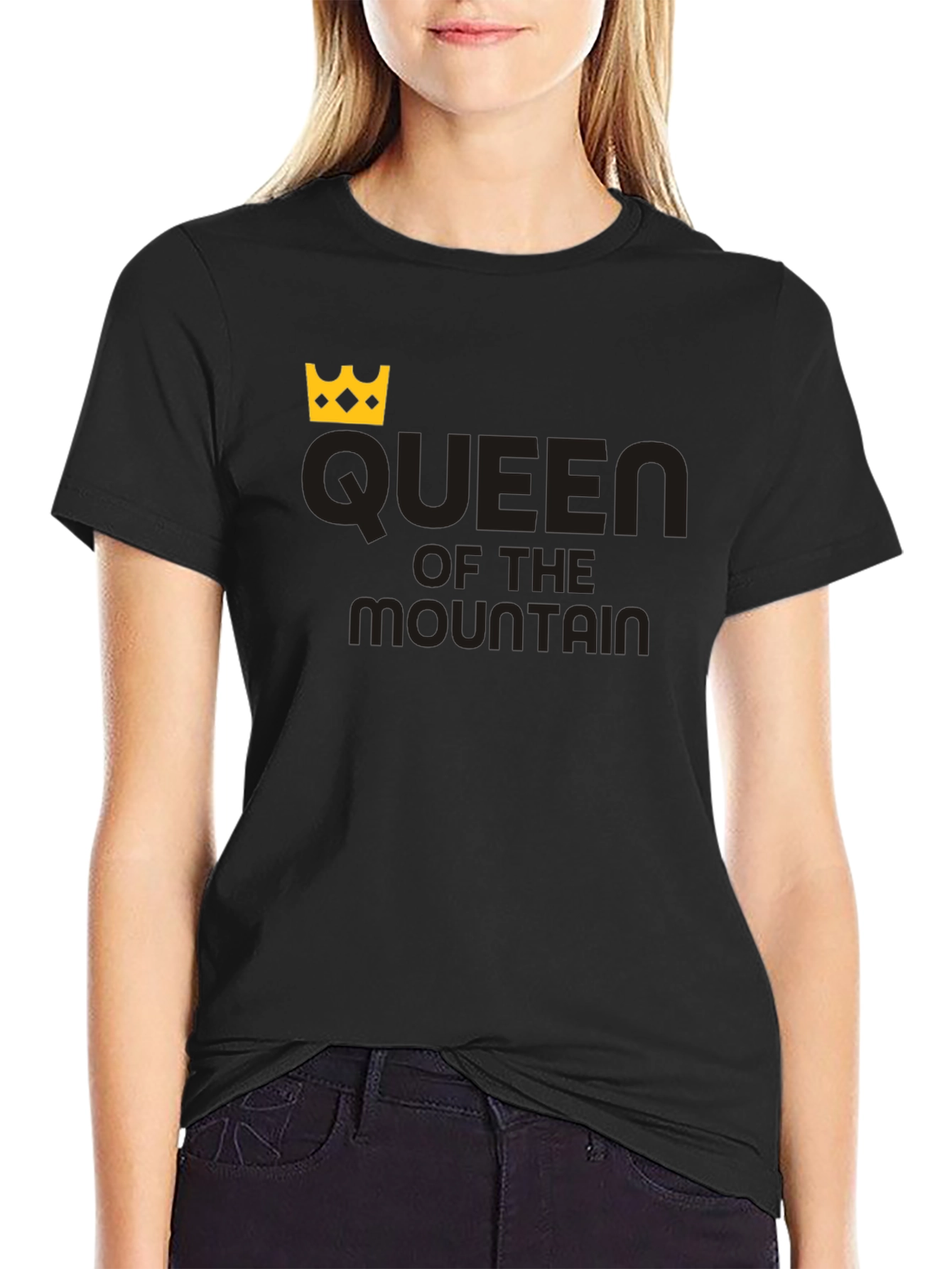 Queen of the Mountain Black T-Shirt