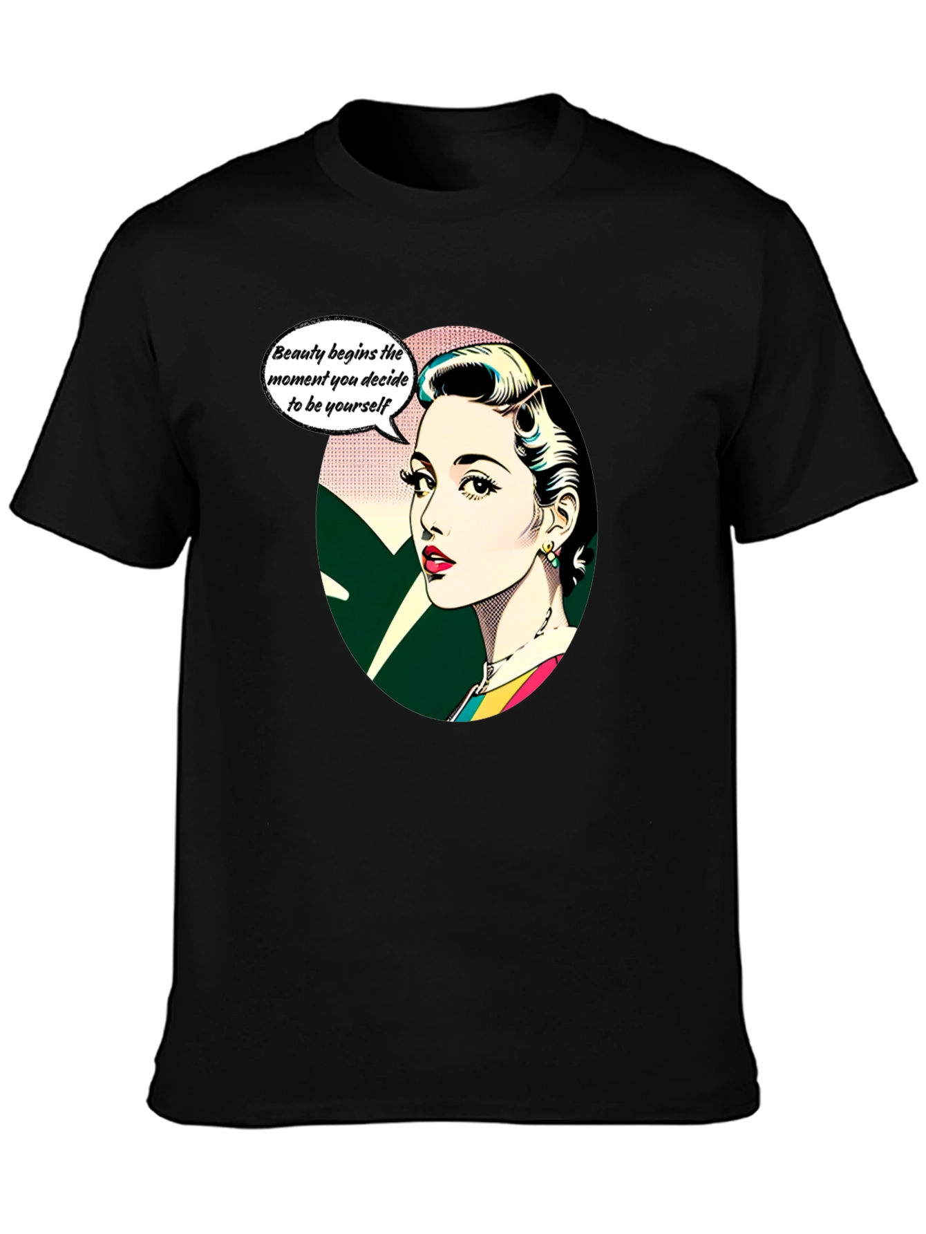 Retro Beauty T-Shirt - Empowering Womens Graphic Tee