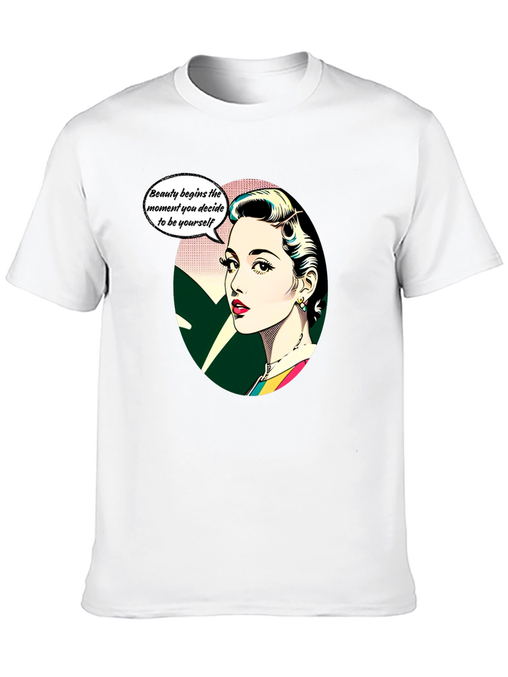 Retro Beauty T-Shirt - Empowering Womens Graphic Tee