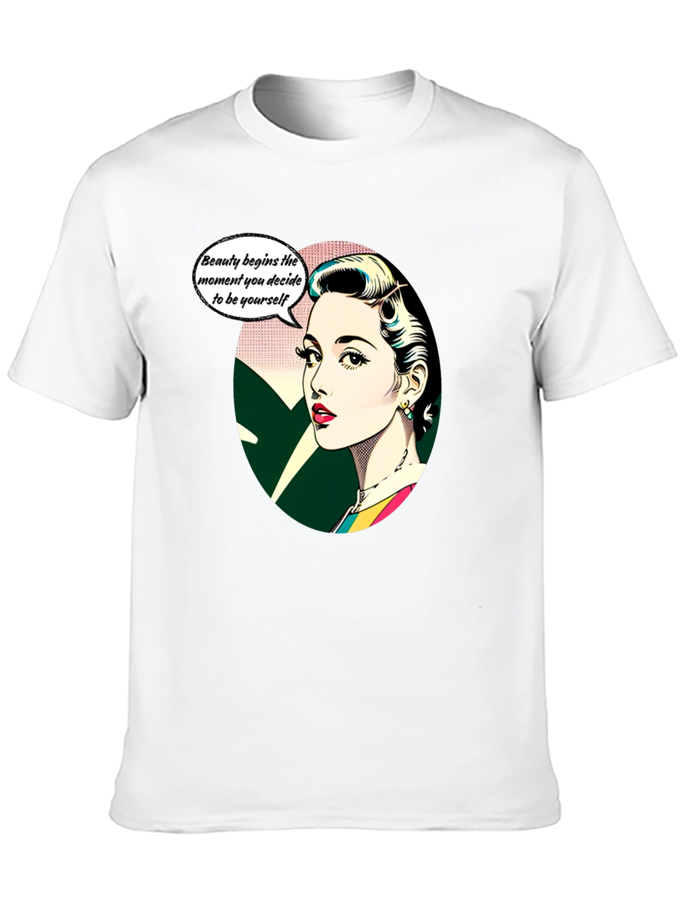 Retro Beauty T-Shirt - Empowering Womens Graphic Tee