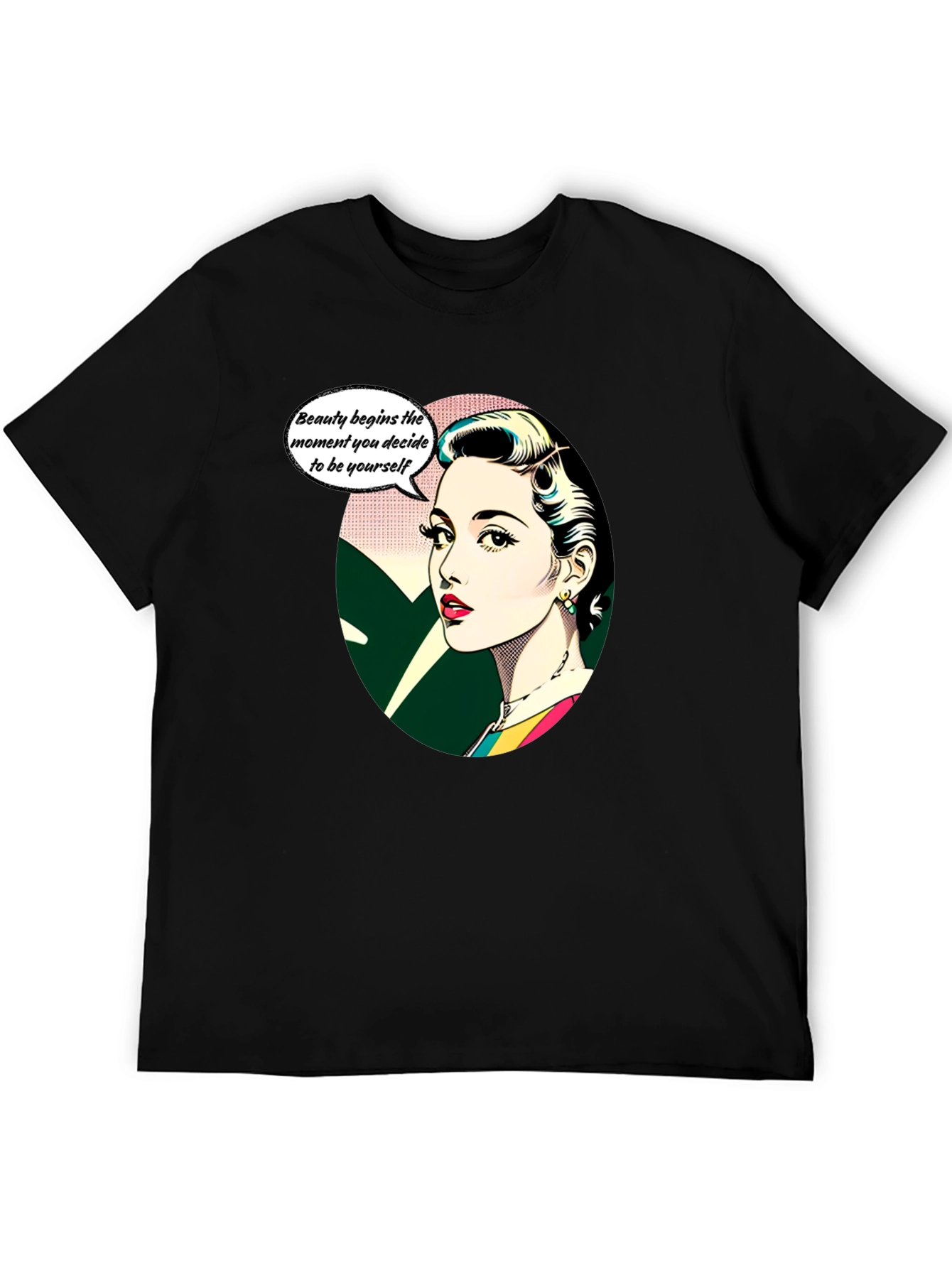 Retro Beauty T-Shirt - Empowering Womens Graphic Tee