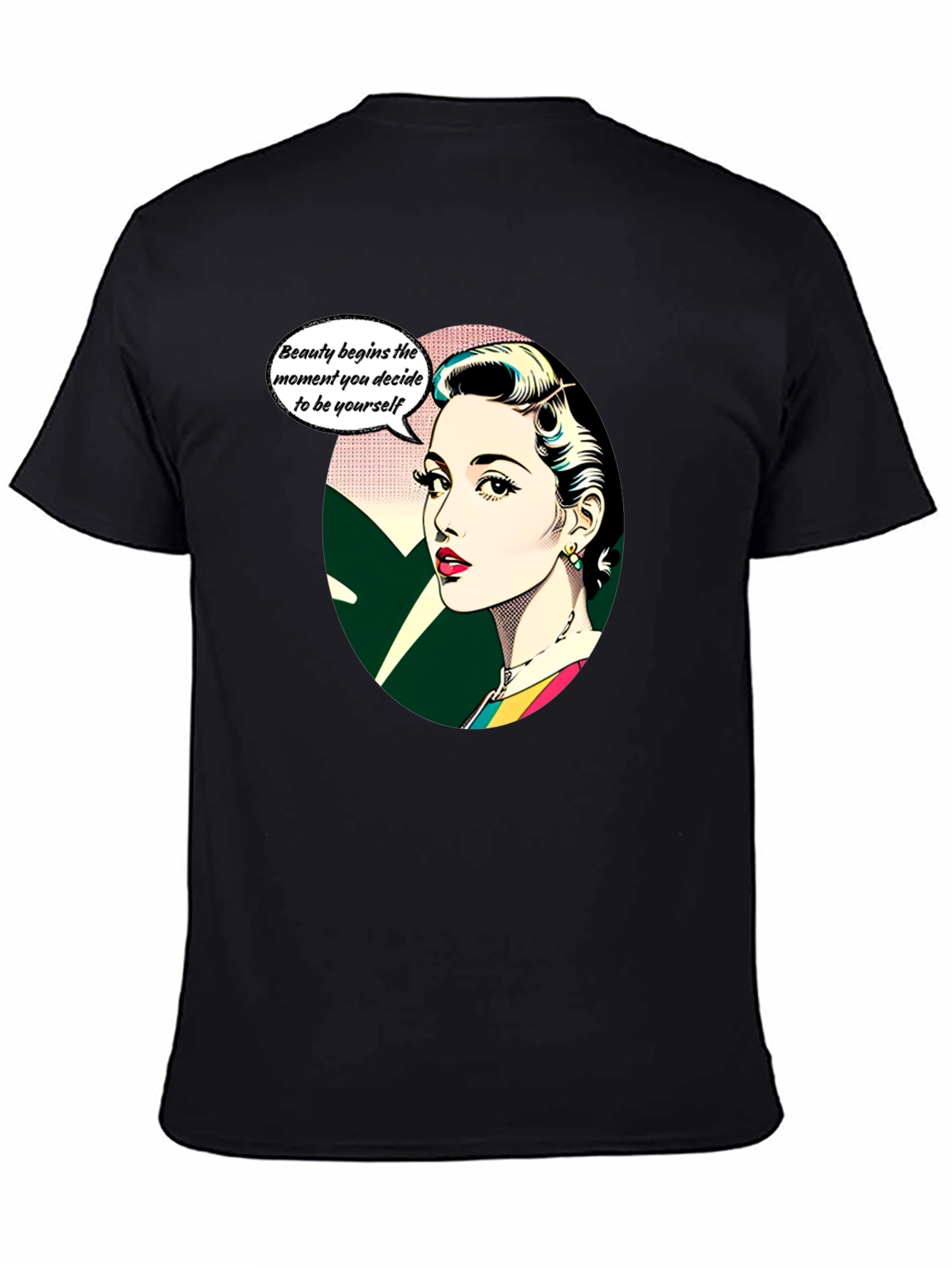 Retro Beauty T-Shirt - Empowering Womens Graphic Tee