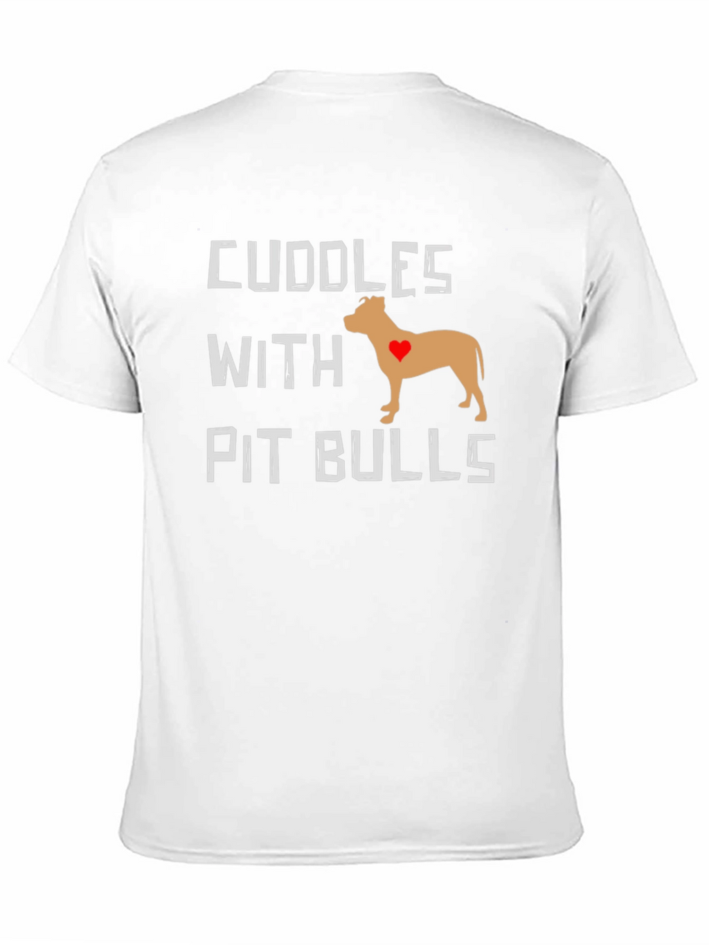 Cuddles with Pit Bulls Graphic T-Shirt - Black