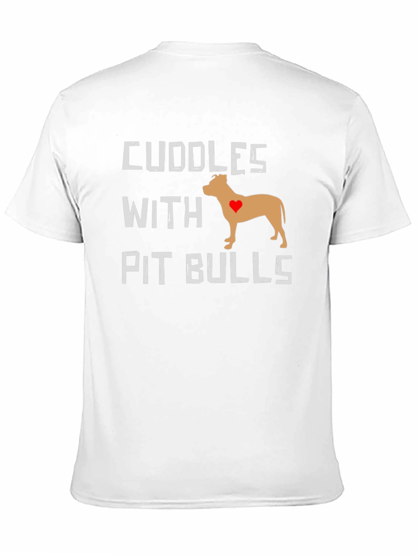 Cuddles with Pit Bulls Graphic T-Shirt - Black