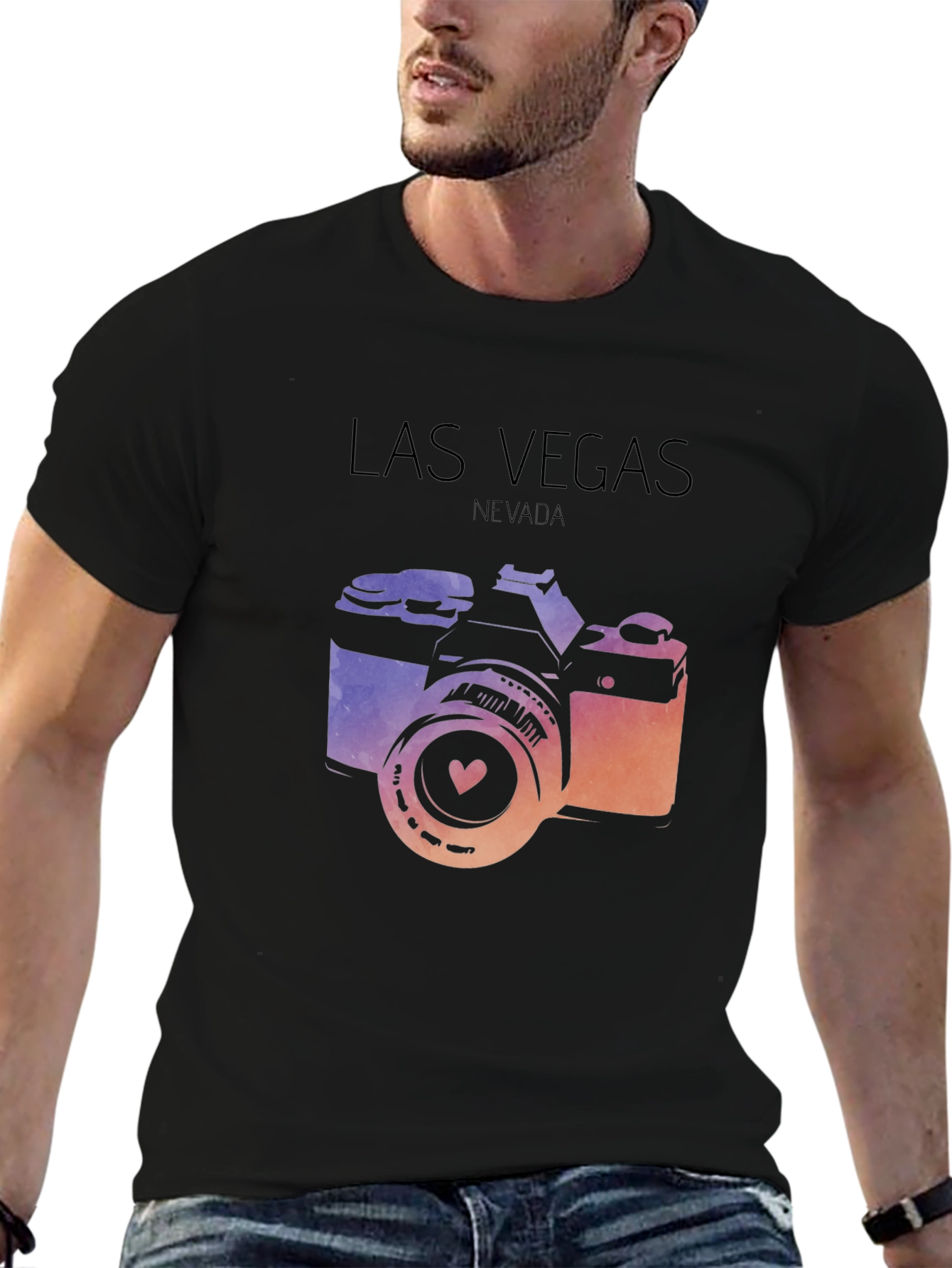 Las Vegas Camera Graphic Tee