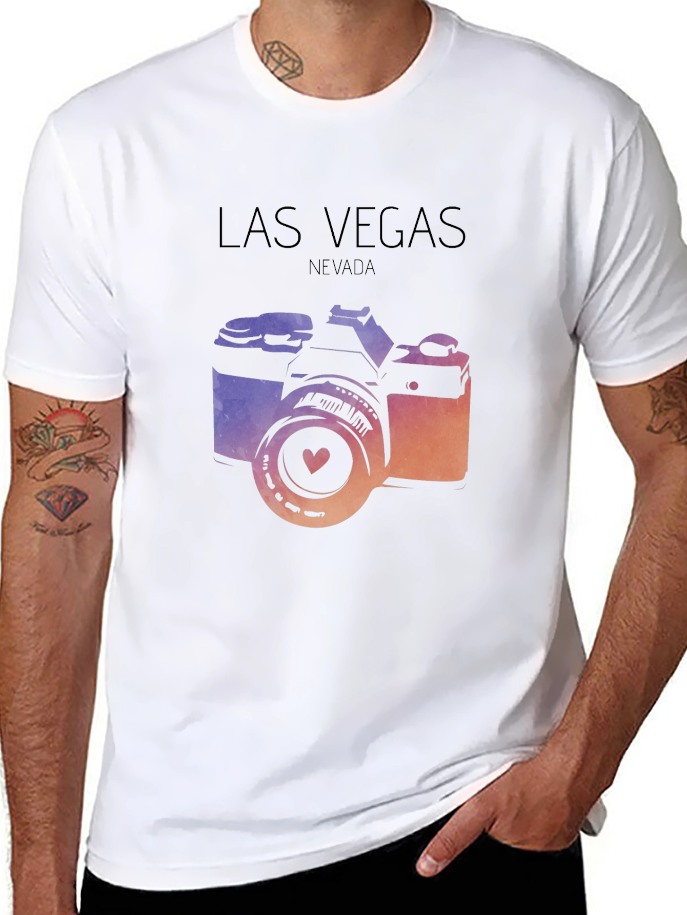 Las Vegas Camera Graphic Tee