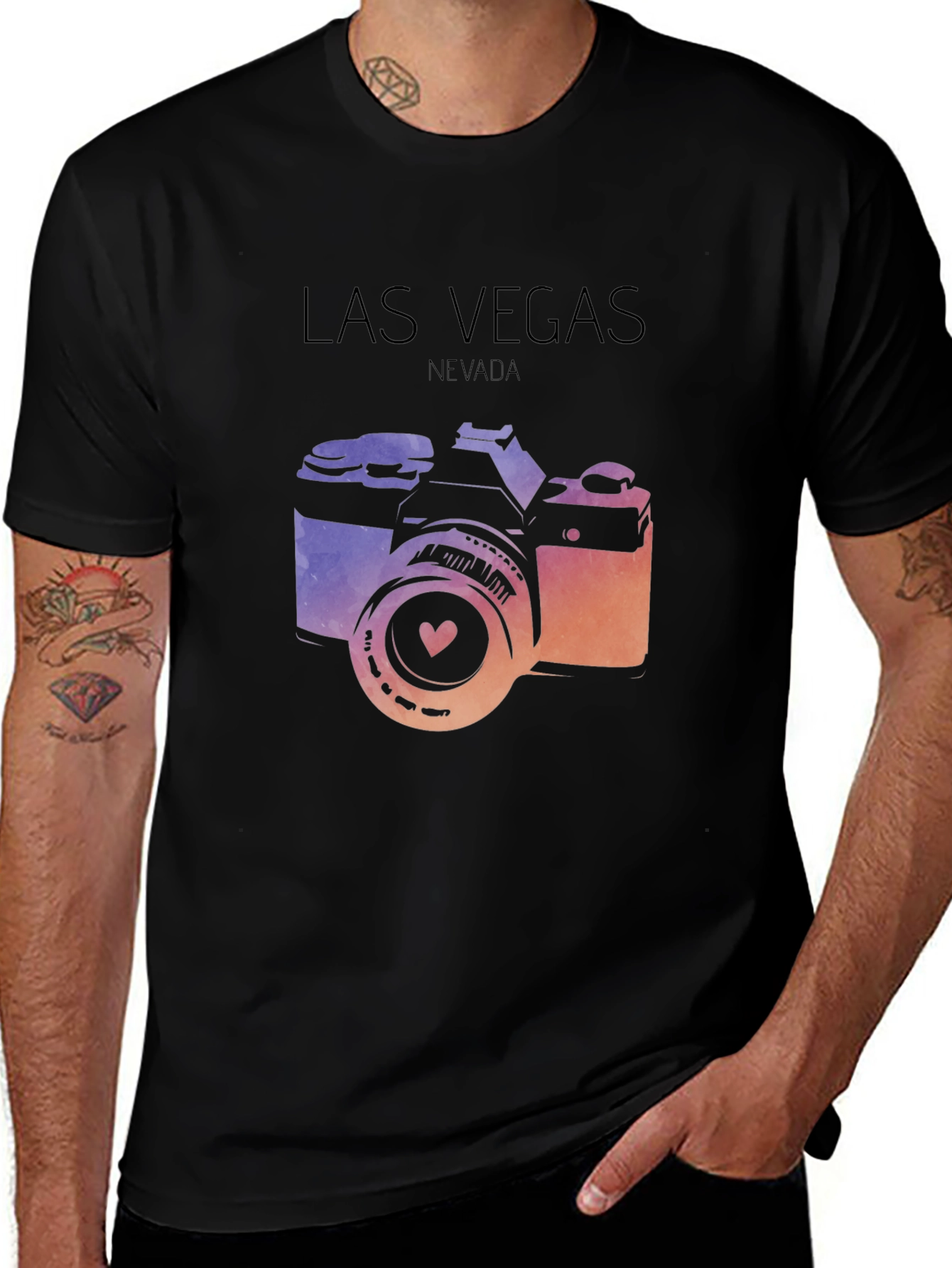 Las Vegas Camera Graphic Tee