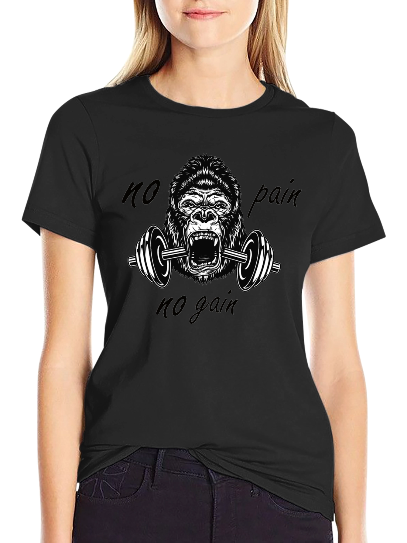 No Pain No Gain Gorilla Gym T-Shirt