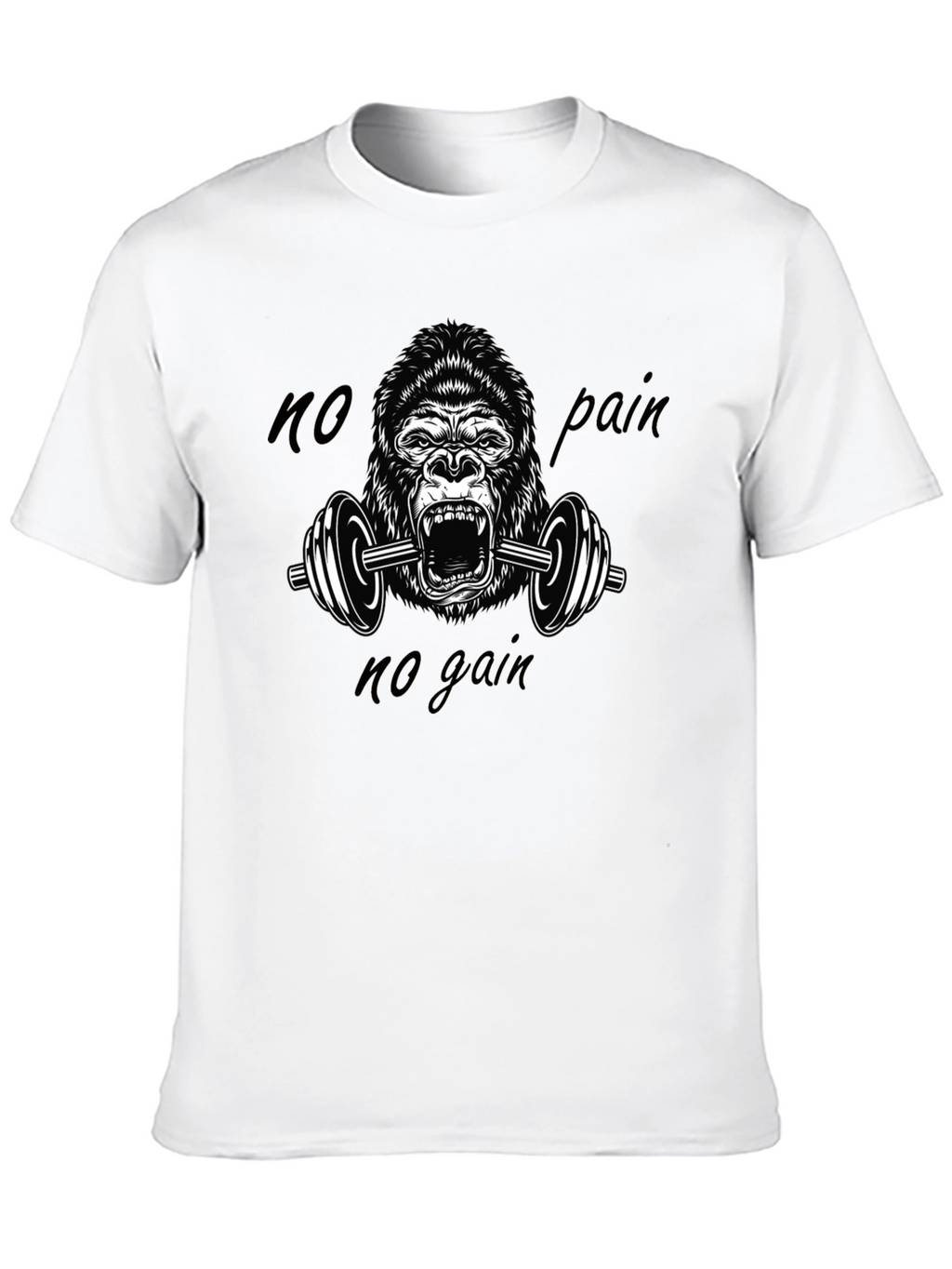 No Pain No Gain Gorilla Gym T-Shirt