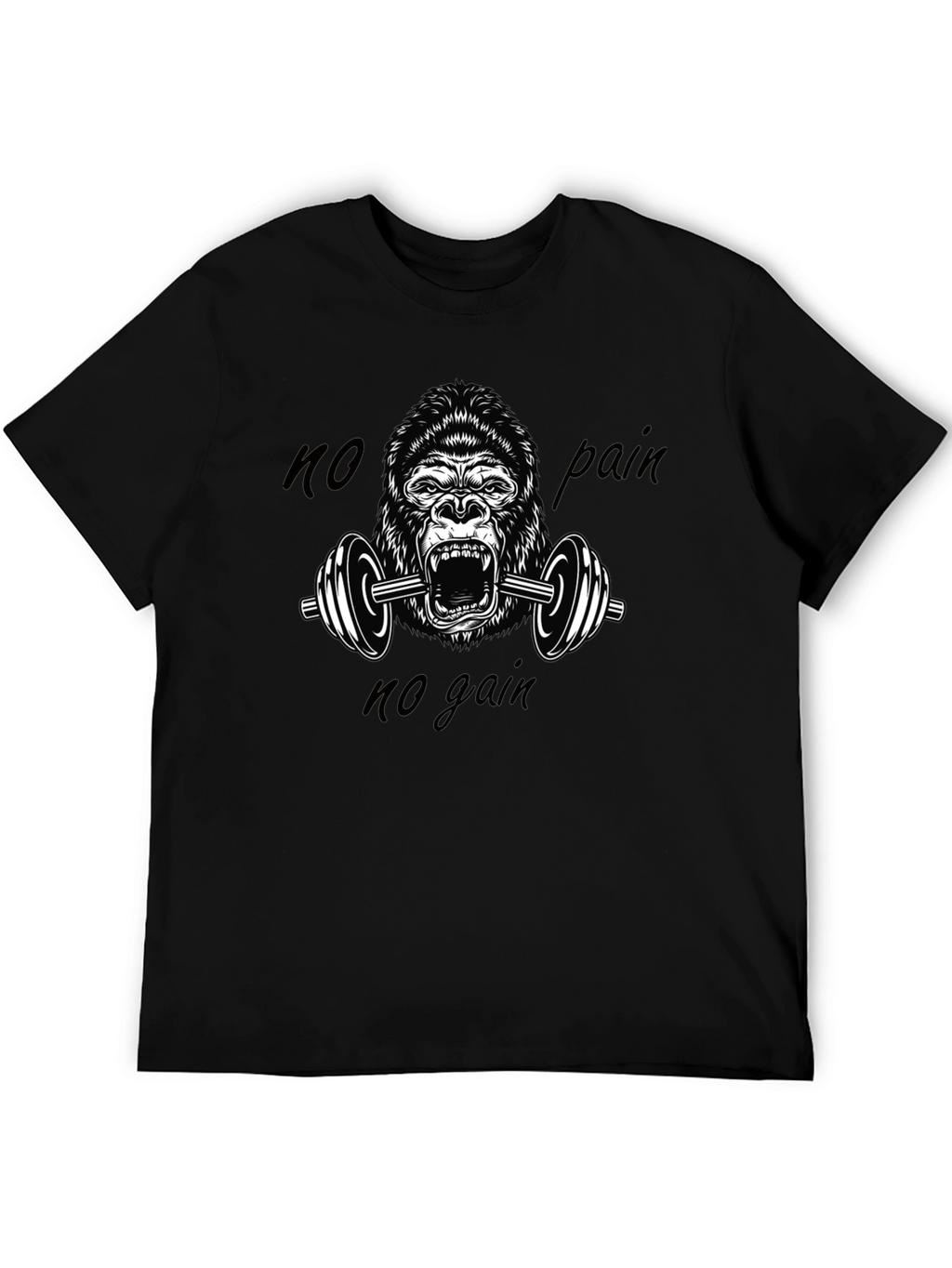 No Pain No Gain Gorilla Gym T-Shirt