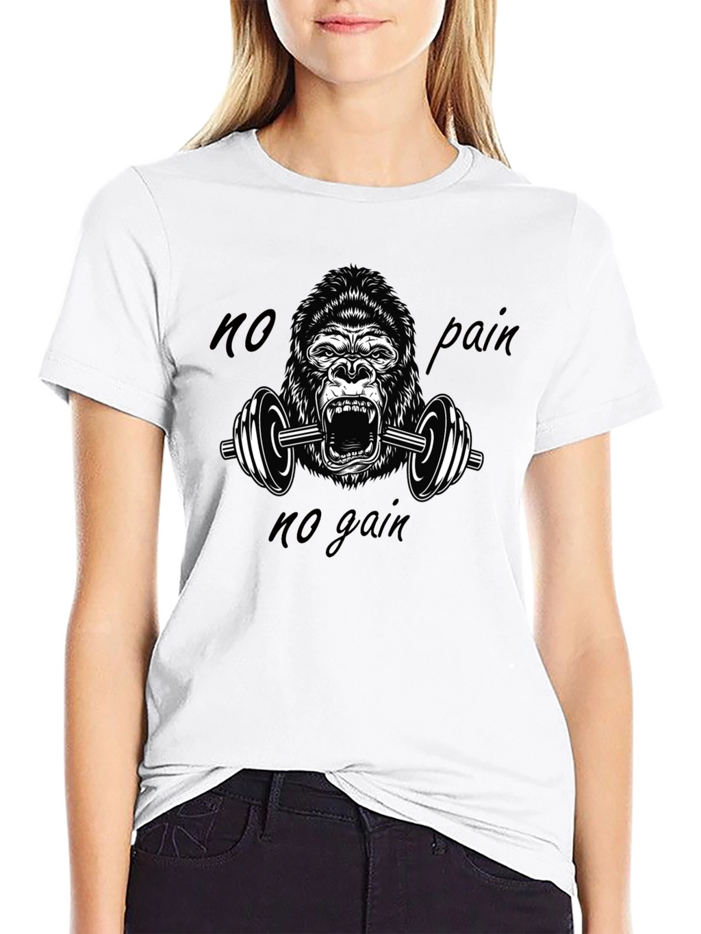 No Pain No Gain Gorilla Gym T-Shirt