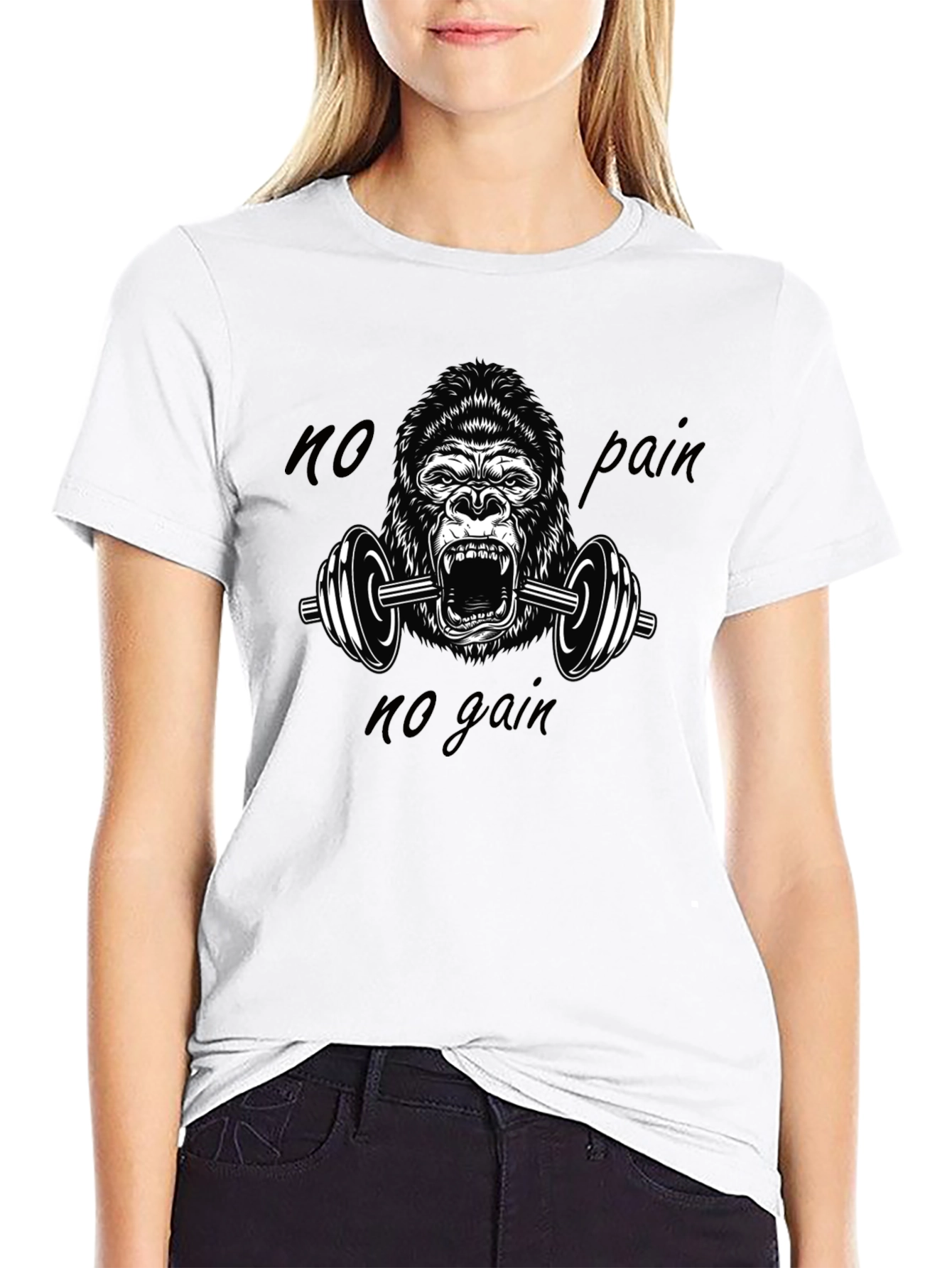 No Pain No Gain Gorilla Gym T-Shirt