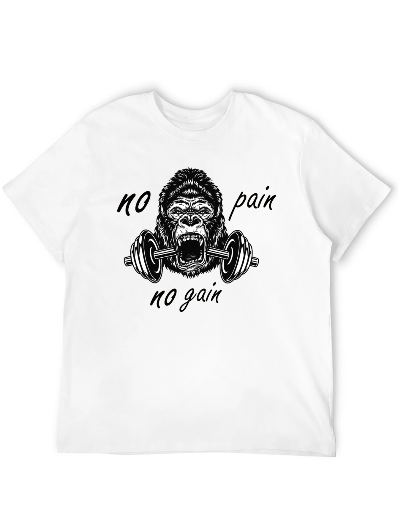 No Pain No Gain Gorilla Gym T-Shirt