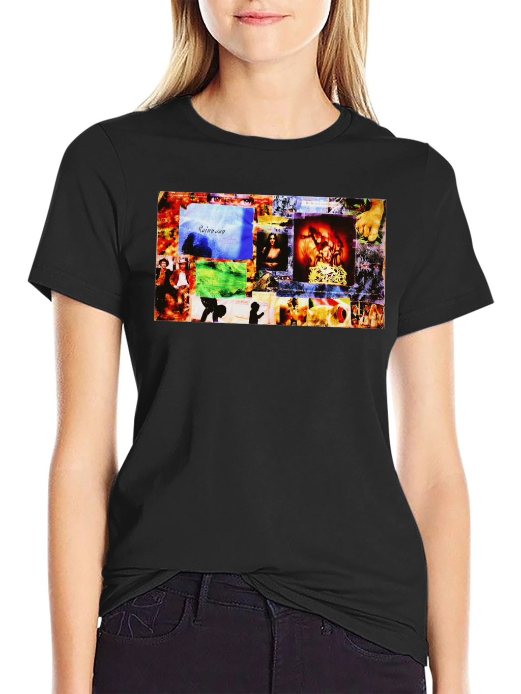 Grunge Album Cover T-Shirt - Black