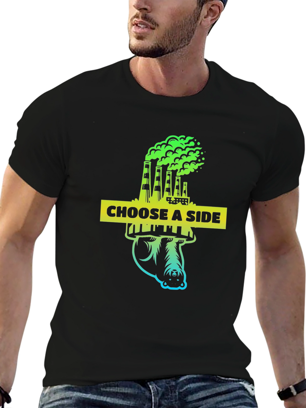 Choose a Side Graphic Tee - Environmental Awareness Shirt