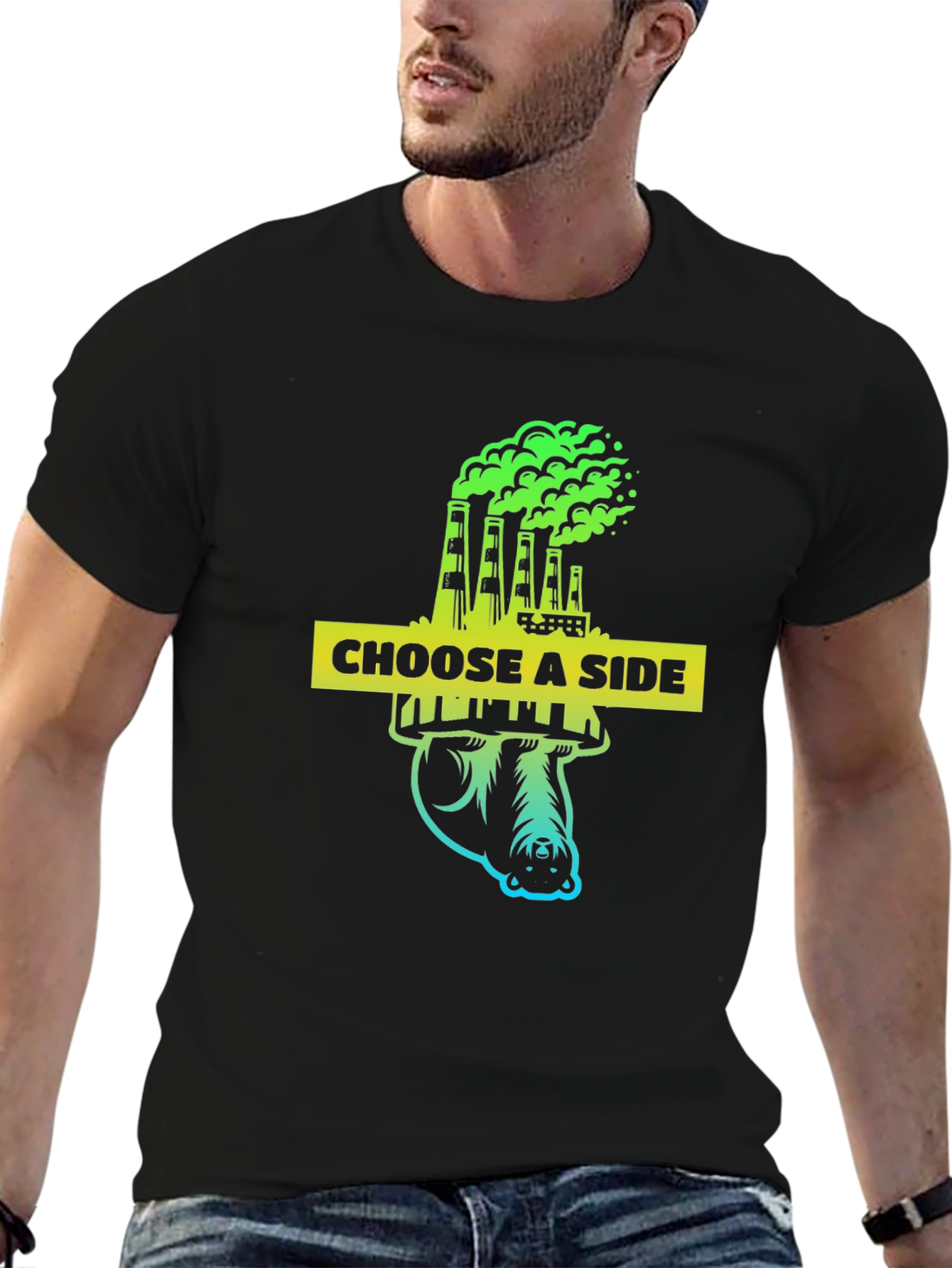 Choose a Side Graphic Tee - Environmental Awareness Shirt