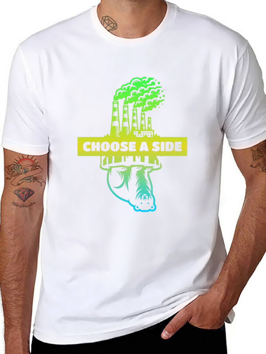 Choose a Side Graphic Tee - Environmental Awareness Shirt