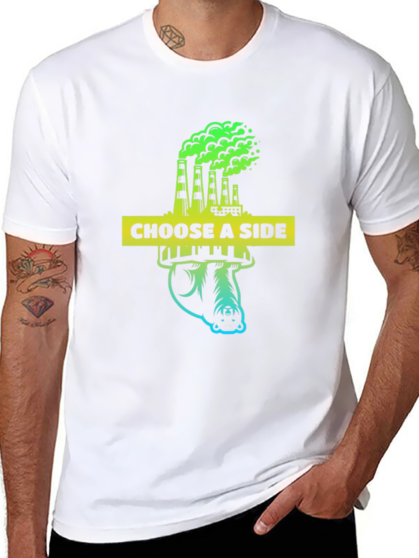 Choose a Side Graphic Tee - Environmental Awareness Shirt