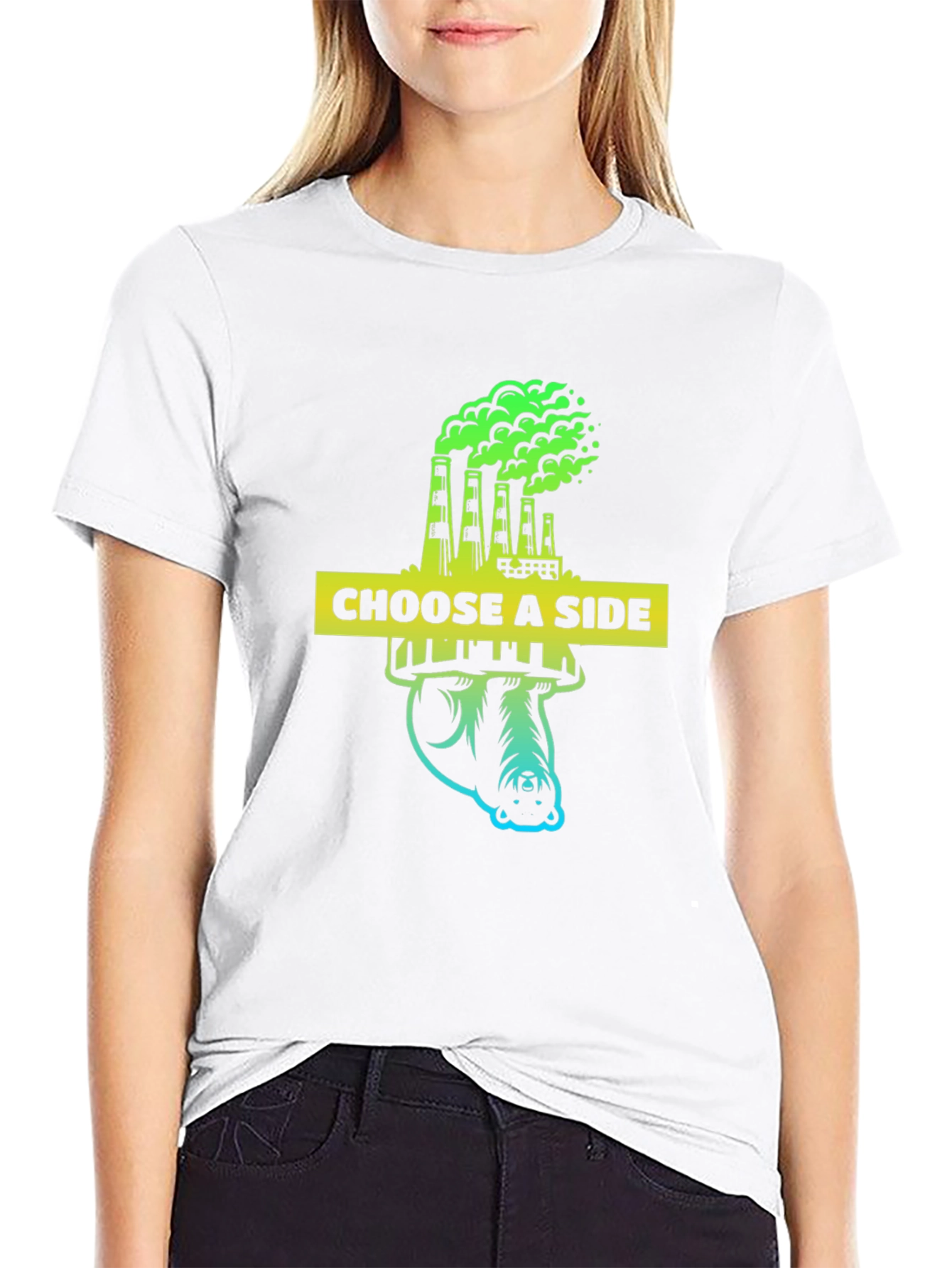 Choose a Side Graphic Tee - Environmental Awareness Shirt
