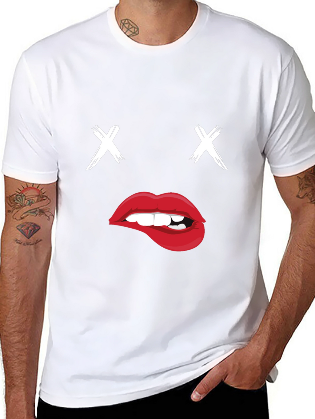Black T-Shirt with Dead Inside Graphic