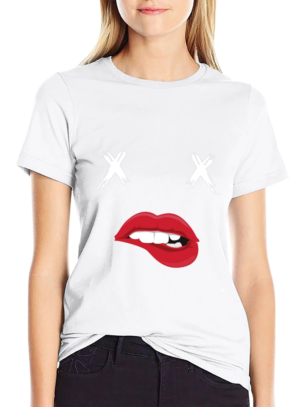 Black T-Shirt with Dead Inside Graphic