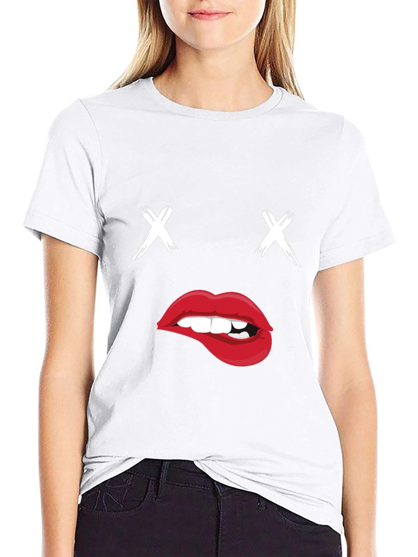 Black T-Shirt with Dead Inside Graphic