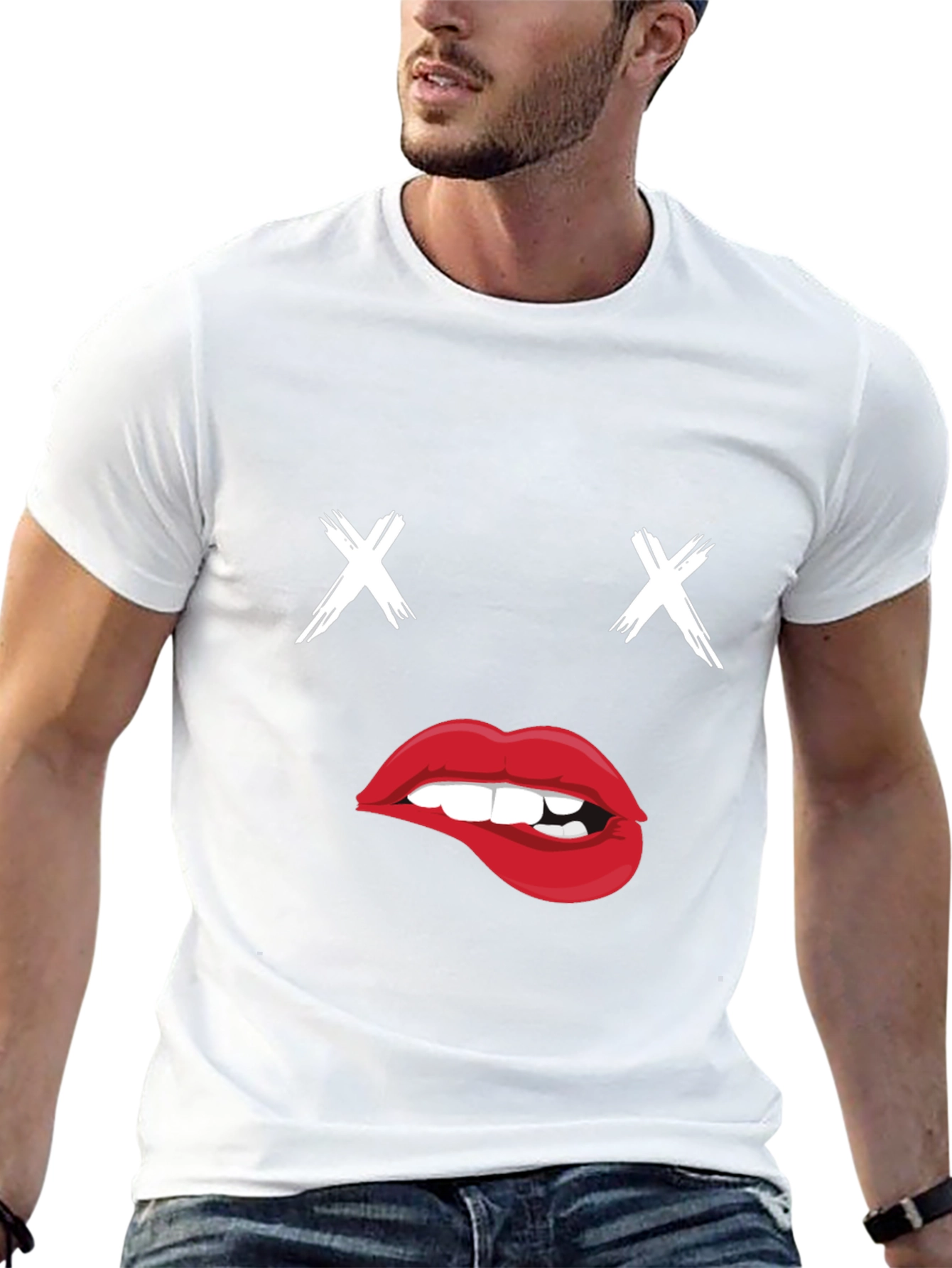 Black T-Shirt with Dead Inside Graphic