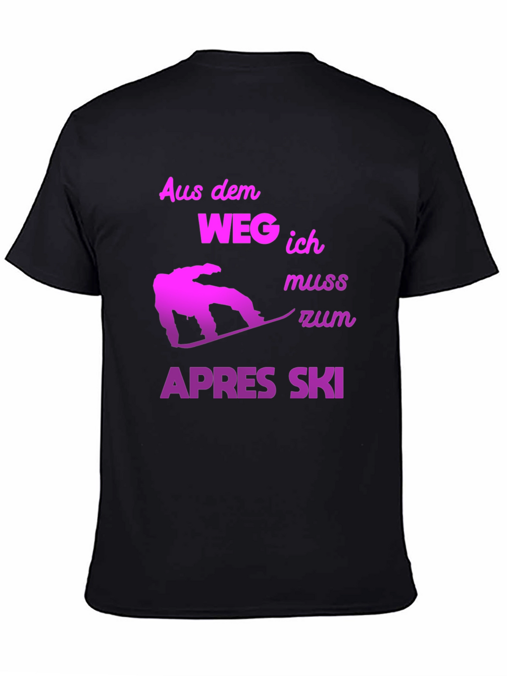 Apres Ski T-Shirt - Snowboarder Design