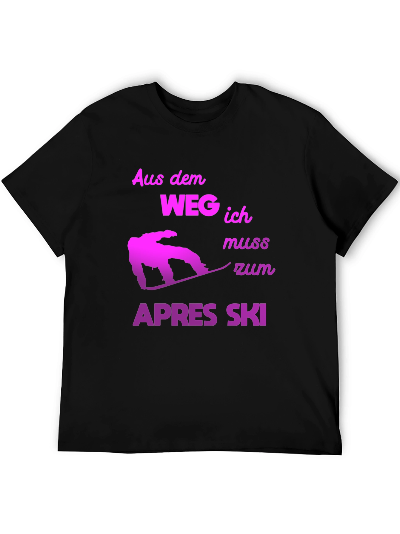 Apres Ski T-Shirt - Snowboarder Design