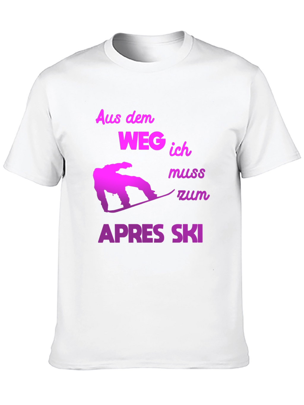 Apres Ski T-Shirt - Snowboarder Design